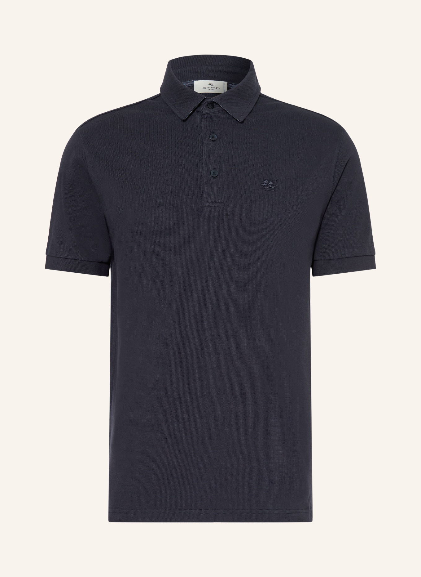 ETRO Polo piqué: BLEU FONCÉ