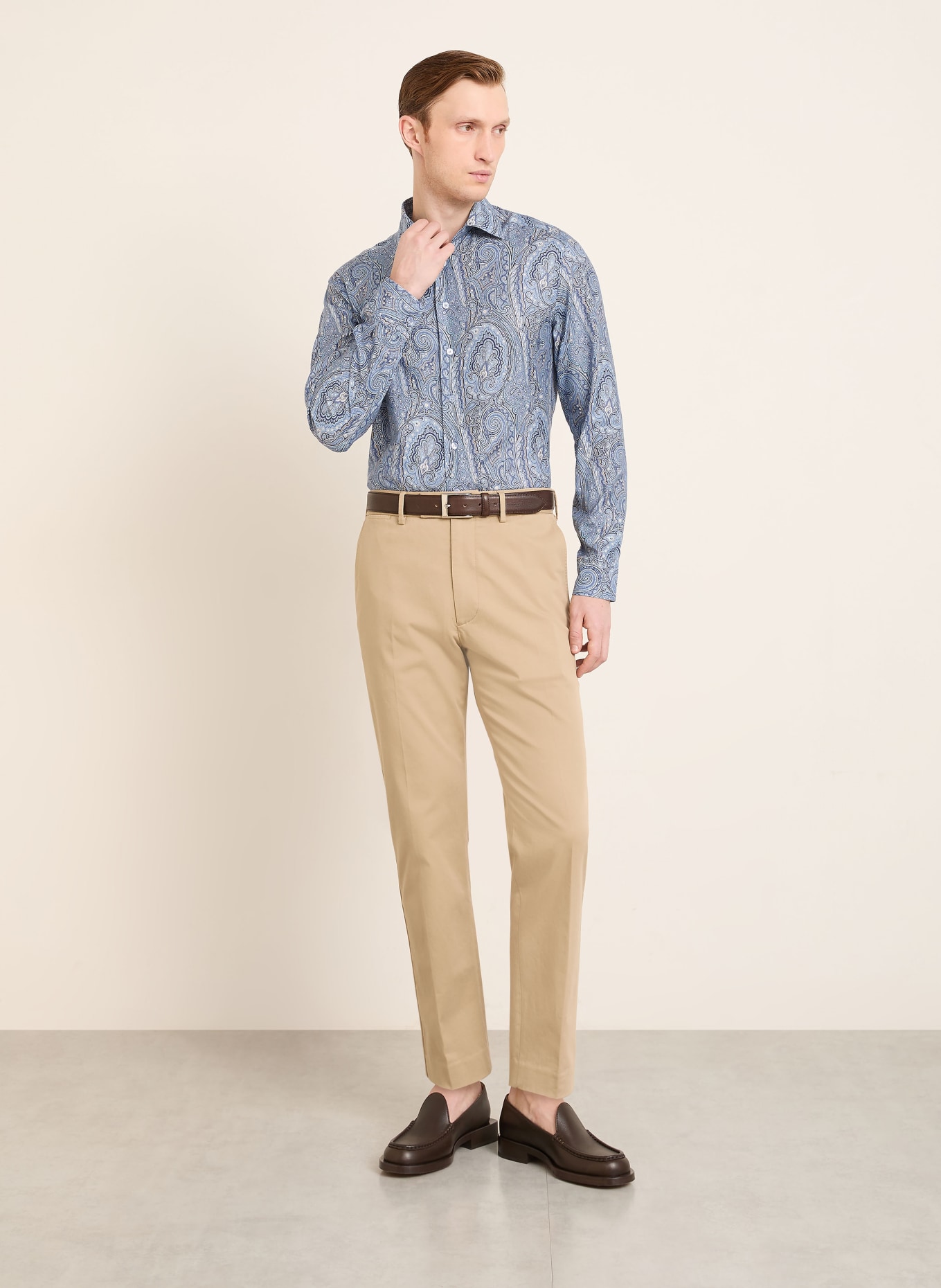 ETRO Regular fit shirt: BLUE / LIGHT BLUE