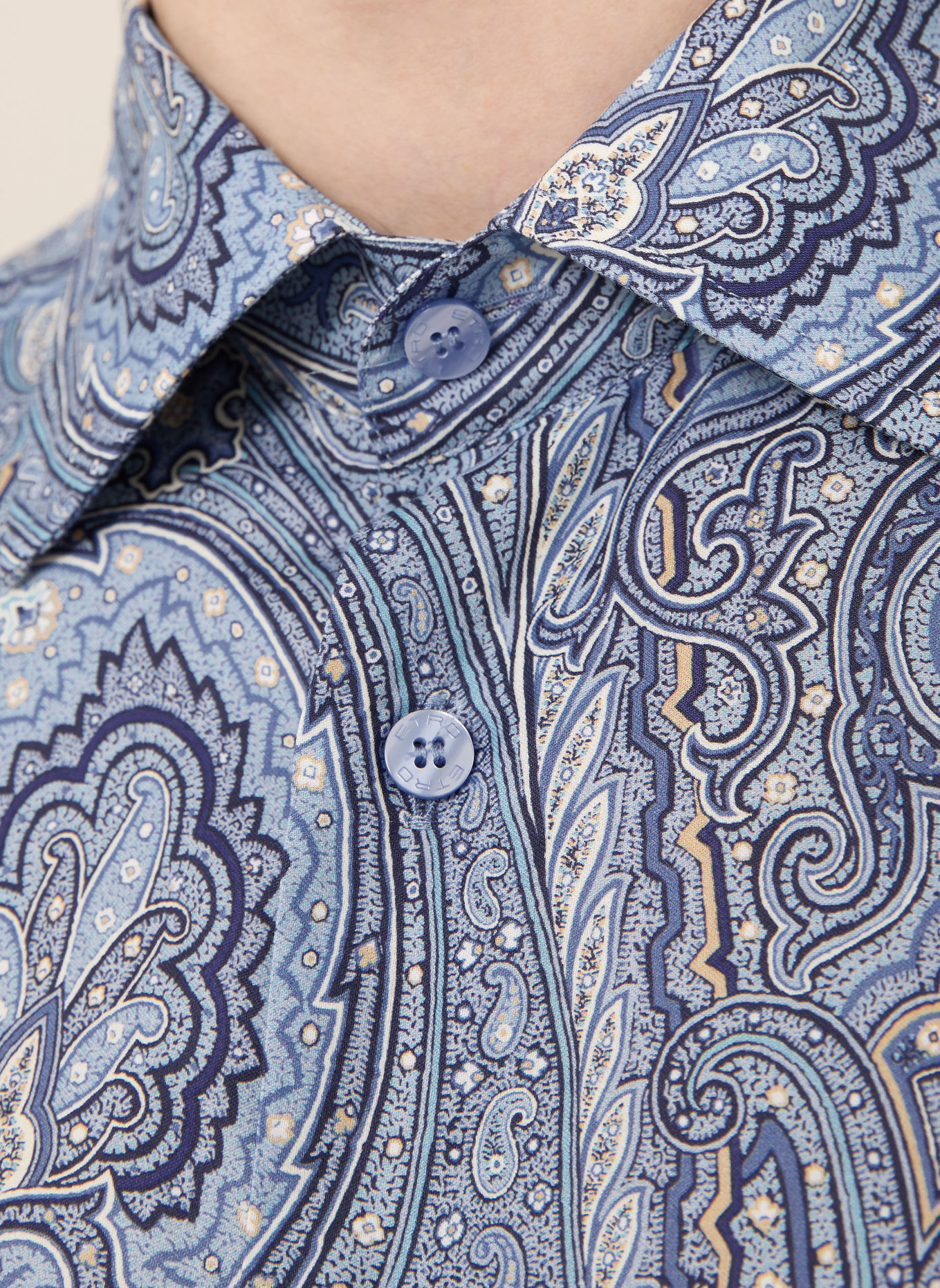 ETRO Regular fit shirt: BLUE / LIGHT BLUE