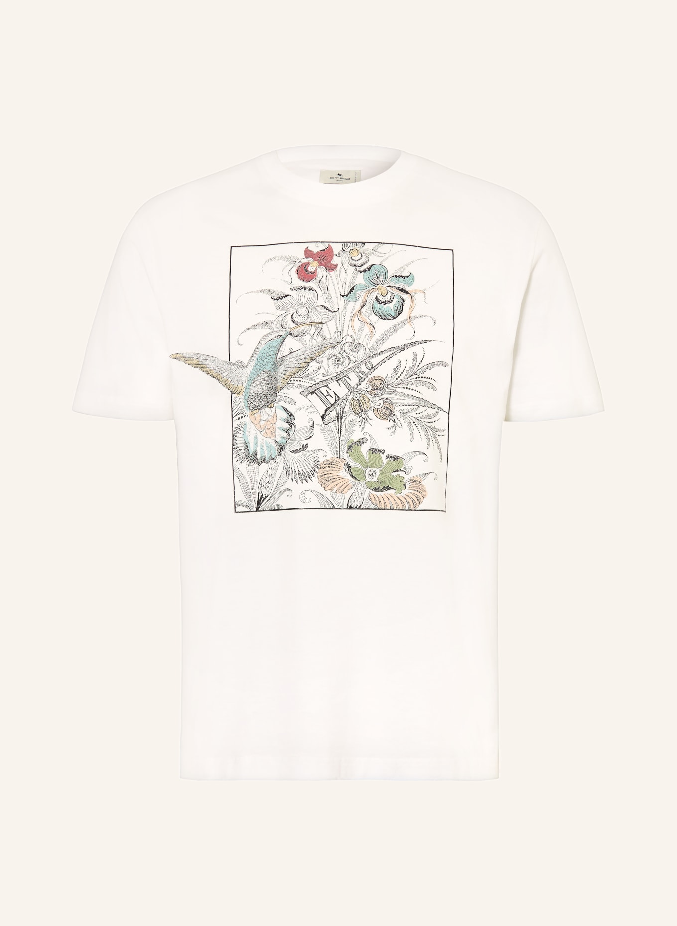 ETRO koszulka: BIAŁY / PETROL