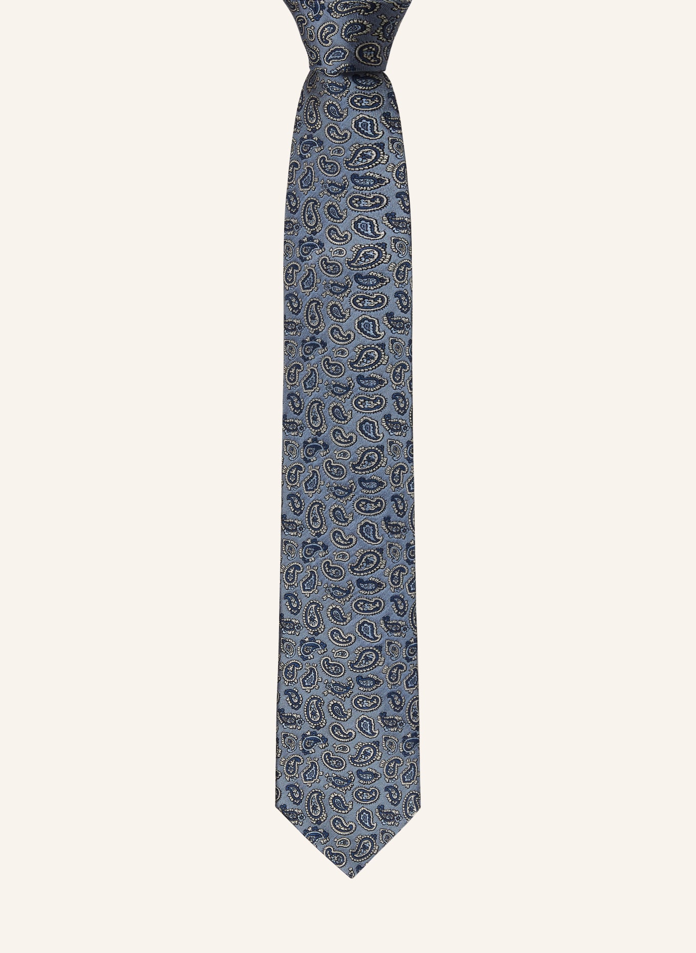 ETRO necktie: LIGHT BLUE / CREAM / BLUE