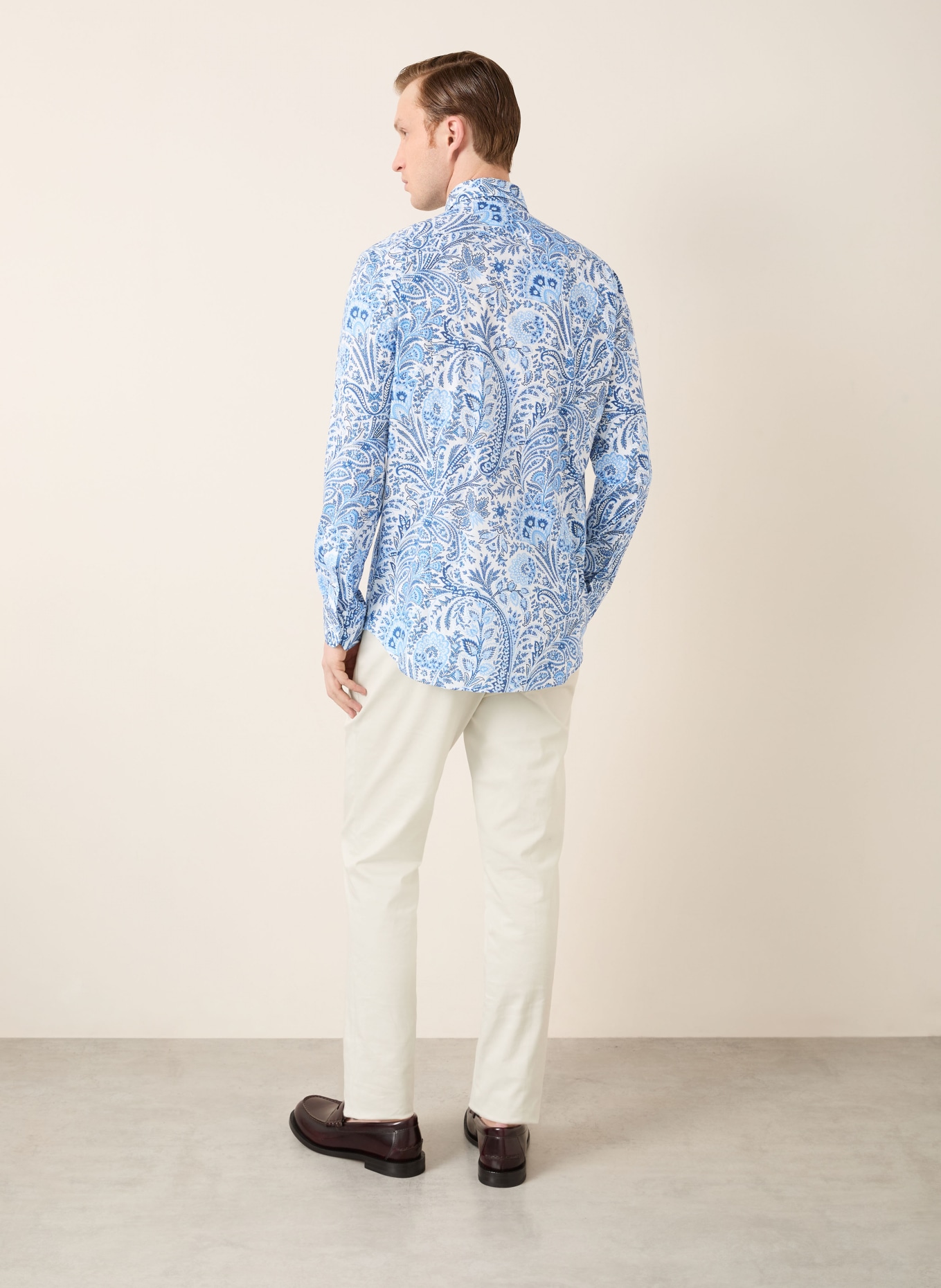 ETRO Hemd Regular Fit: WEISS / BLAU