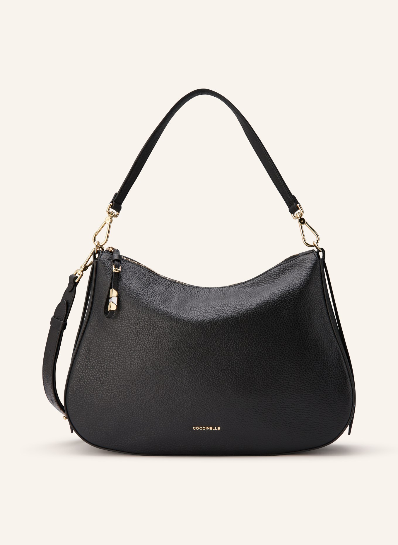 COCCINELLE Umhängetasche: SCHWARZ / GOLD