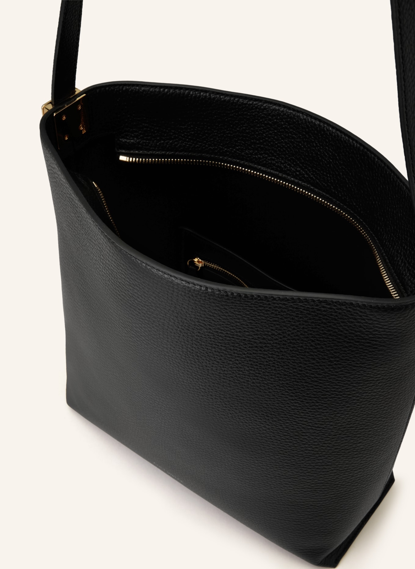 COCCINELLE torba na ramię: CZARNY / ZŁOTY