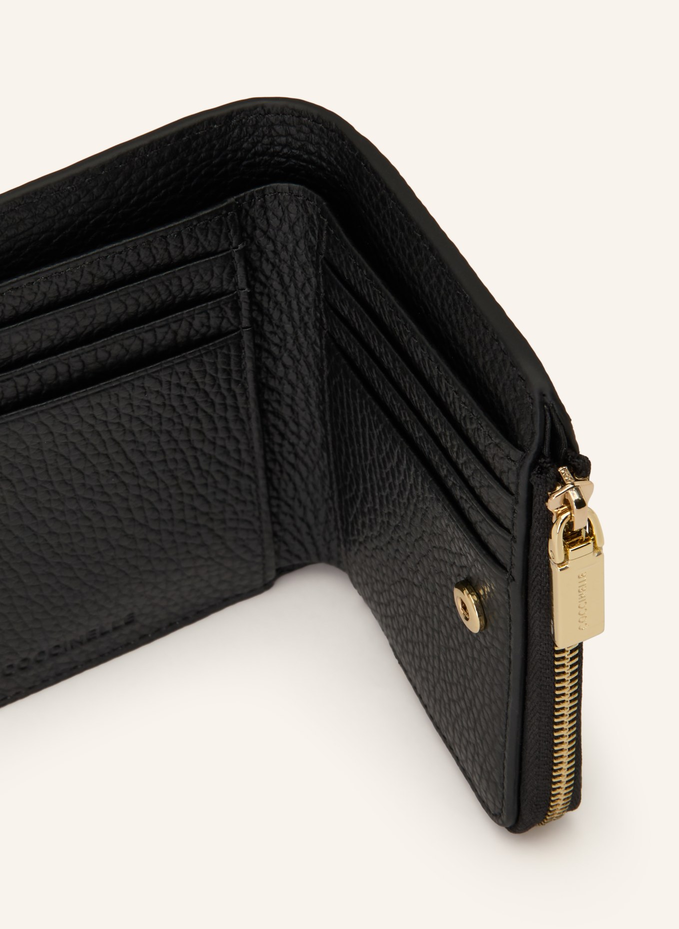 COCCINELLE portfel: CZARNY