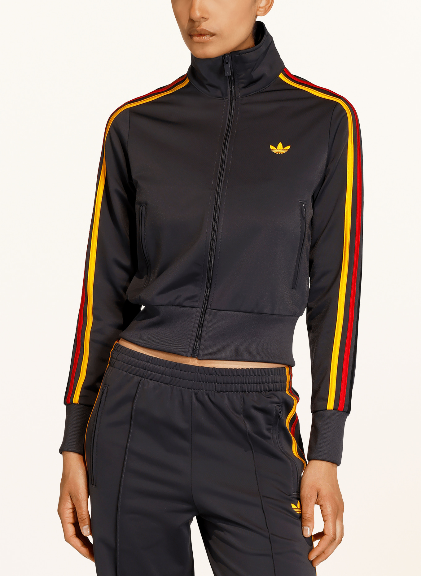 adidas Originals FIREBIRD CLASSIC training jacket: DARK GRAY / RED / DARK YELLOW