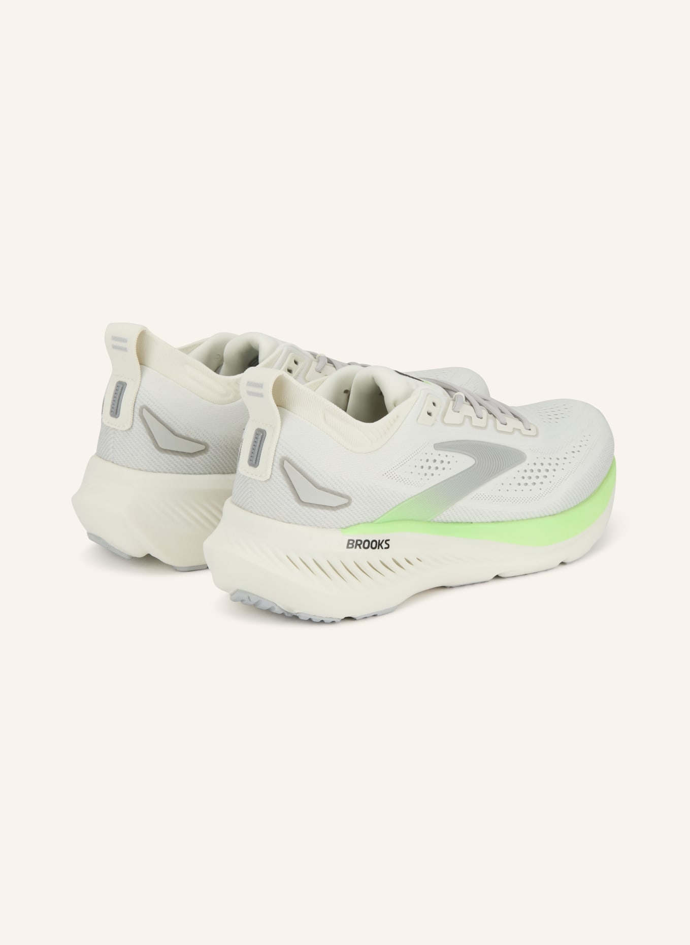 BROOKS Laufschuhe GLYCERIN 23: HELLGRAU / NEONGRÜN