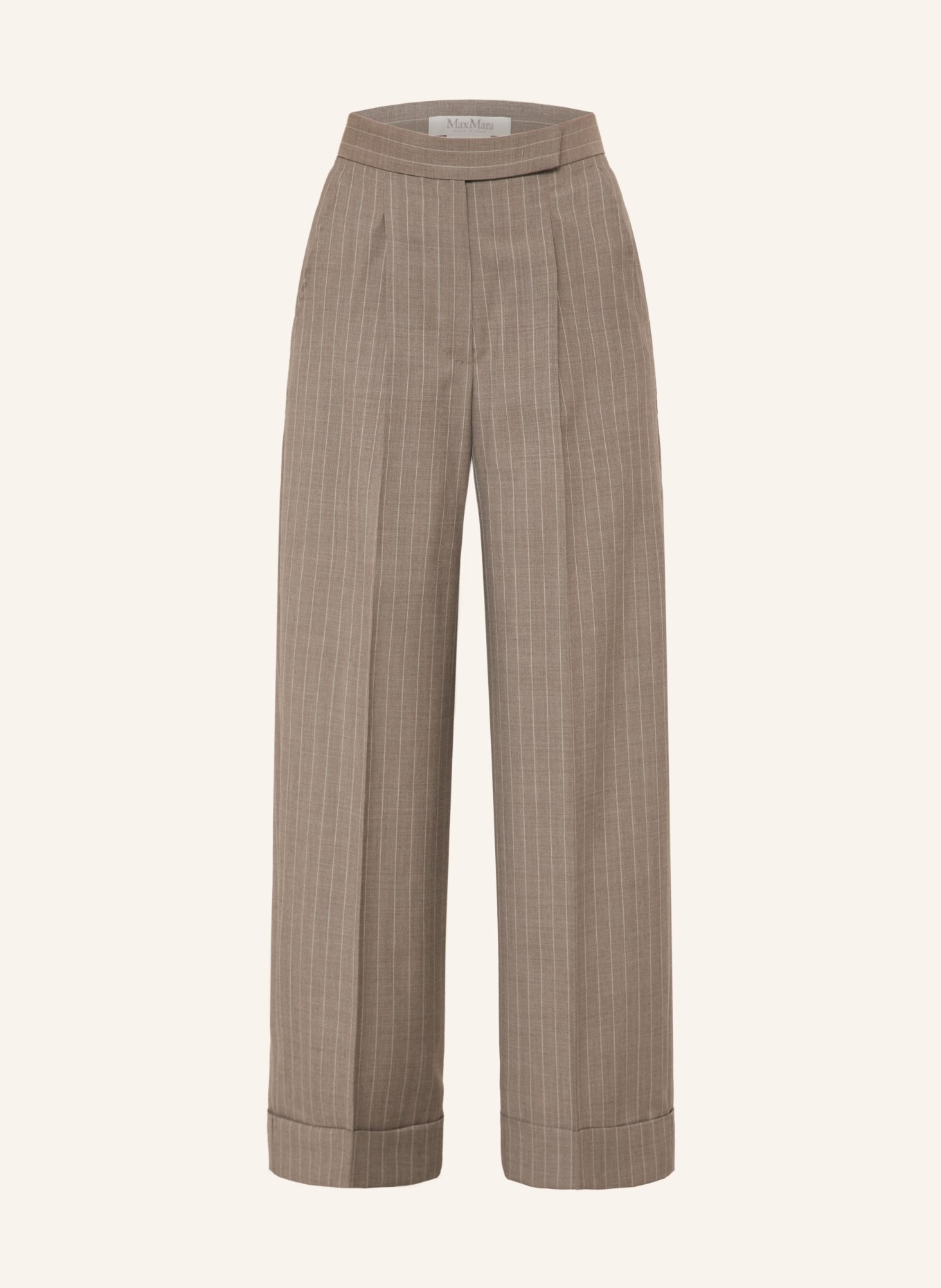 Max Mara Culotte MXMMANETTA: TAUPE / CREME