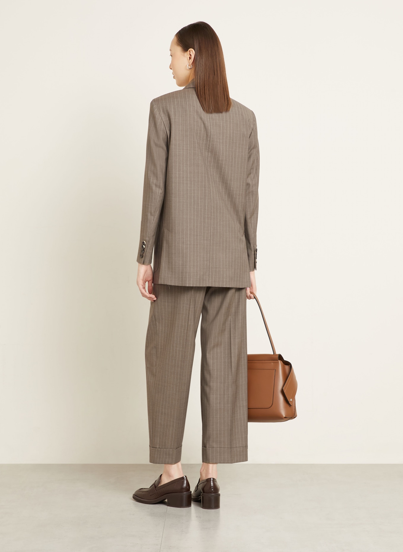 Max Mara Culotte MXMMANETTA: TAUPE / CREME