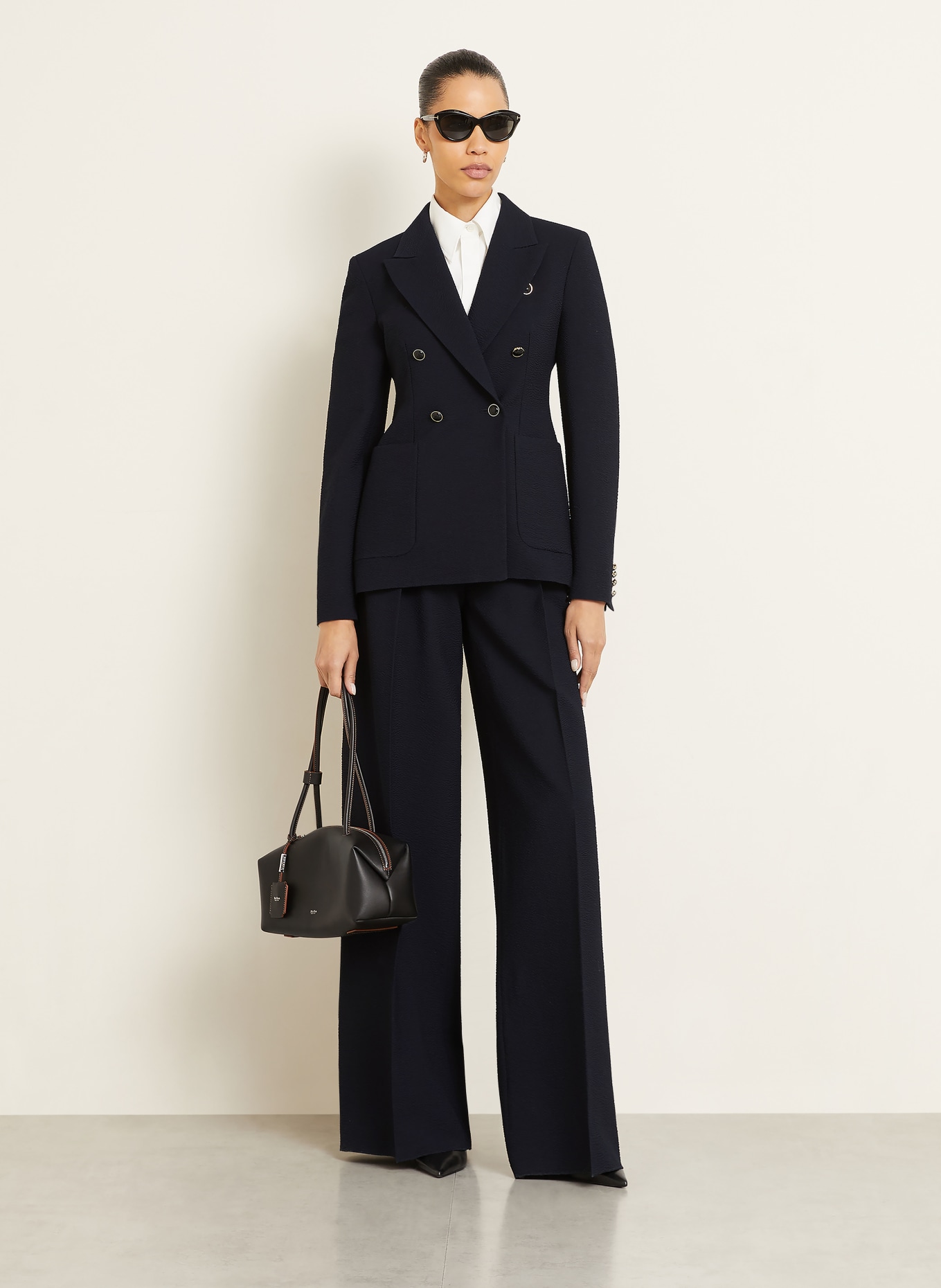 Max Mara RICETTA blazer: DARK BLUE