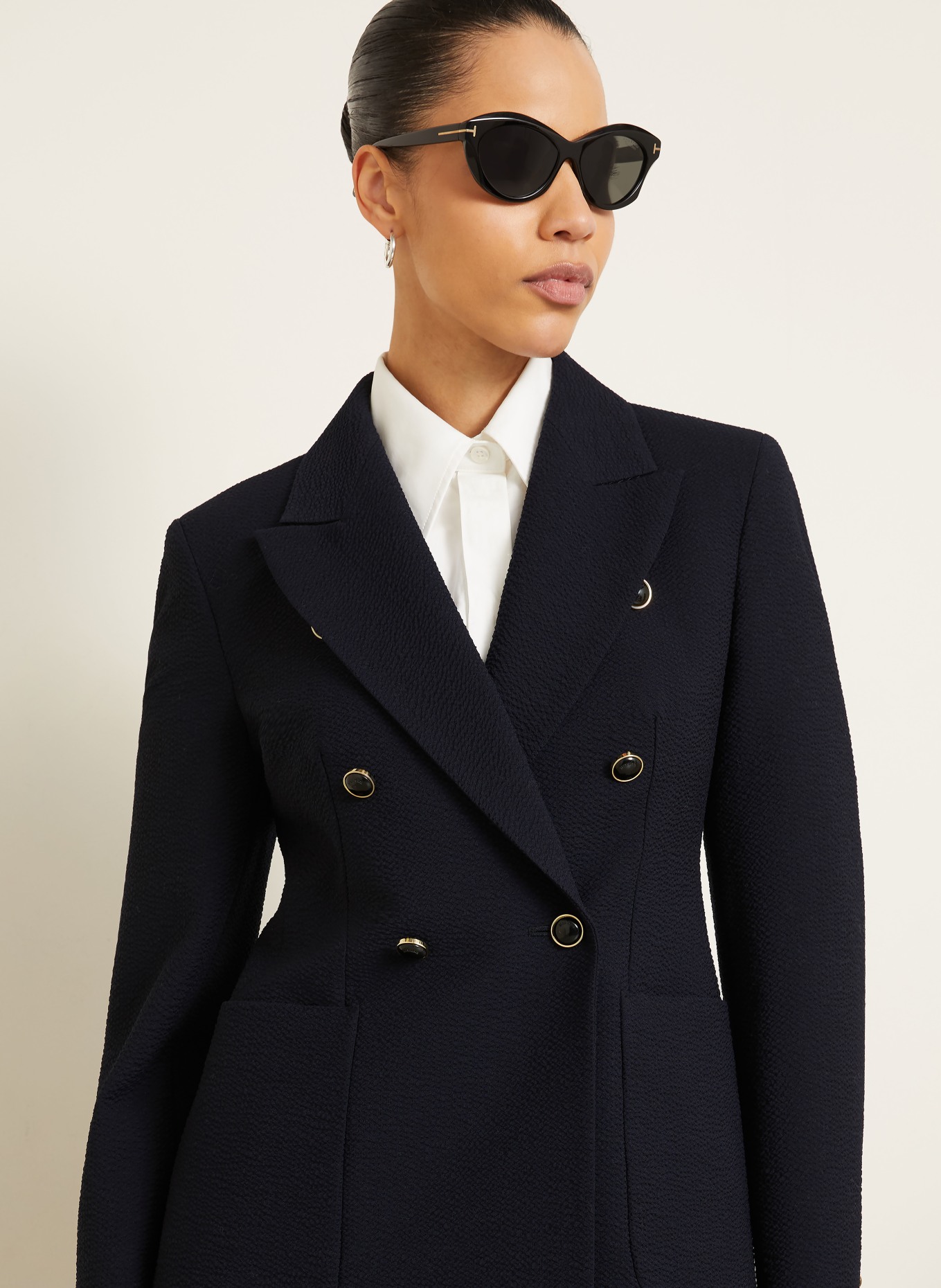 Max Mara RICETTA blazer: DARK BLUE