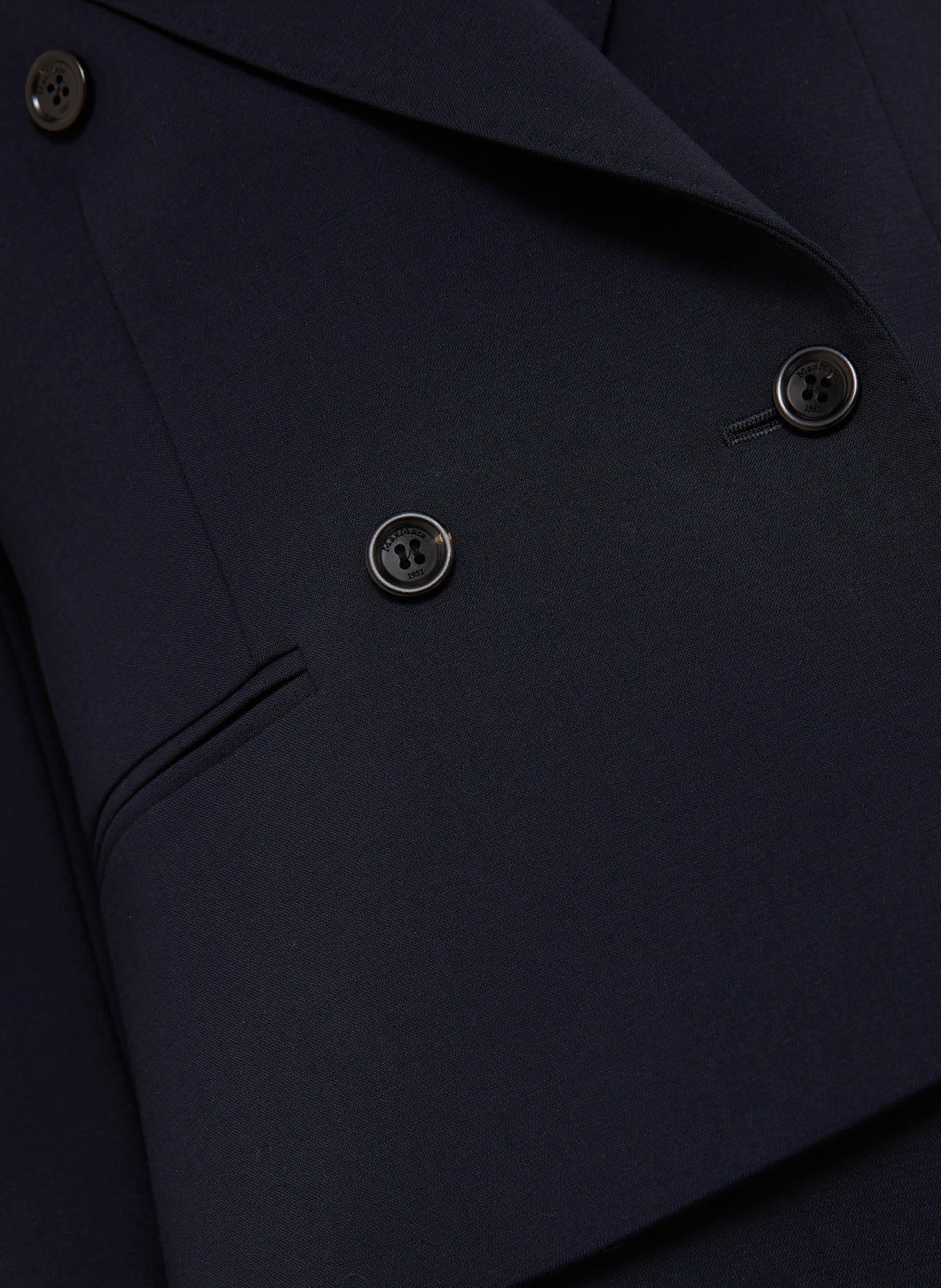 Max Mara Blazer DORICO mit 3/4-Arm: DUNKELBLAU