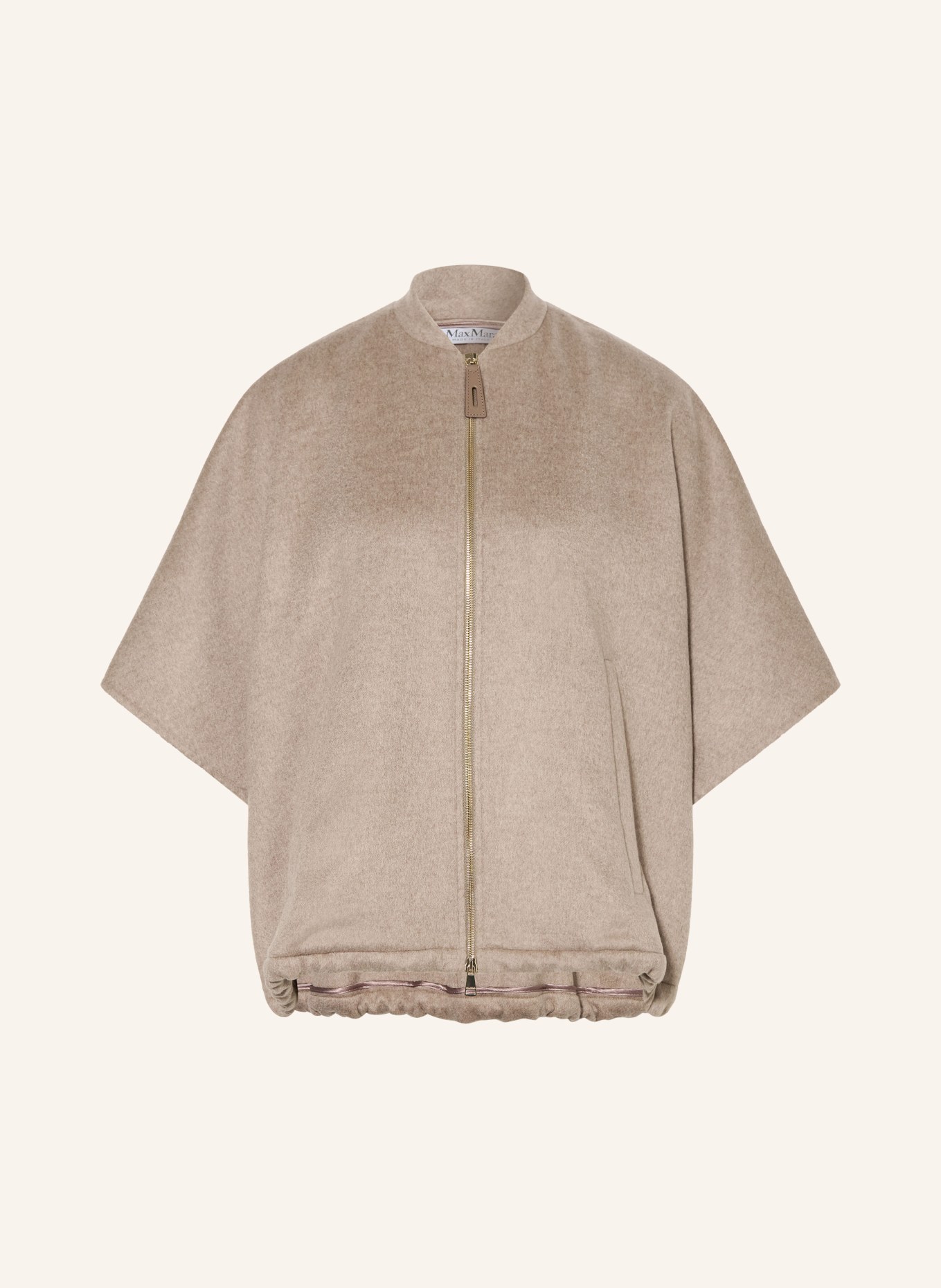 Max Mara Płaszcz z kaszmiru: BEŻOWY