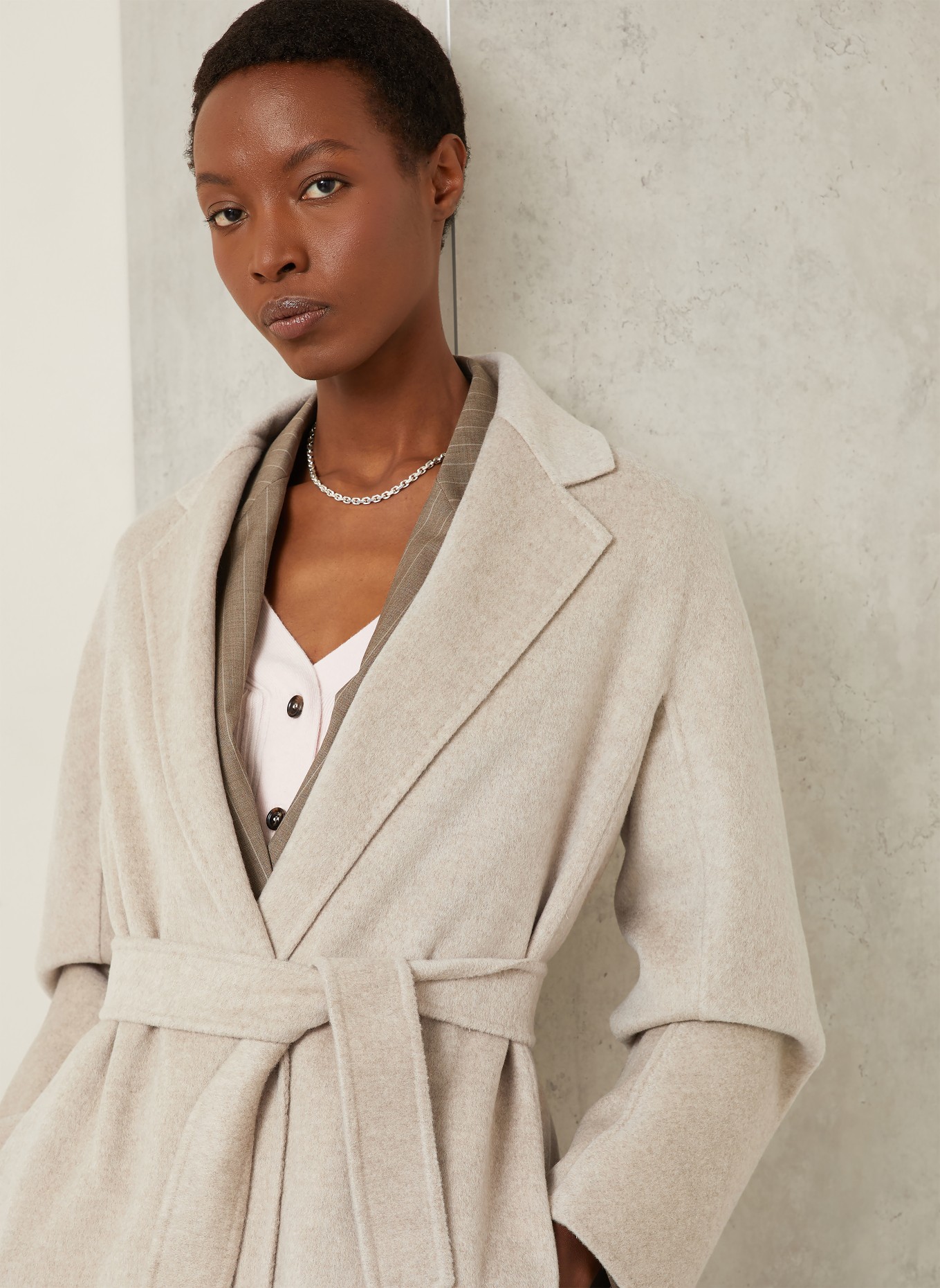 Max Mara Kašmírový kabát MACERI: BÉŽOVÁ