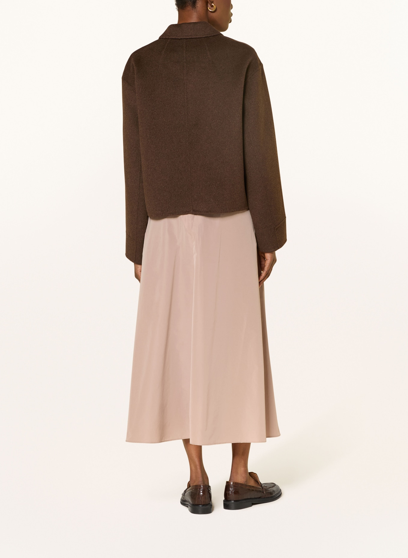 WEEKEND Max Mara Spódnica CURVATO: SZAROBRĄZOWY