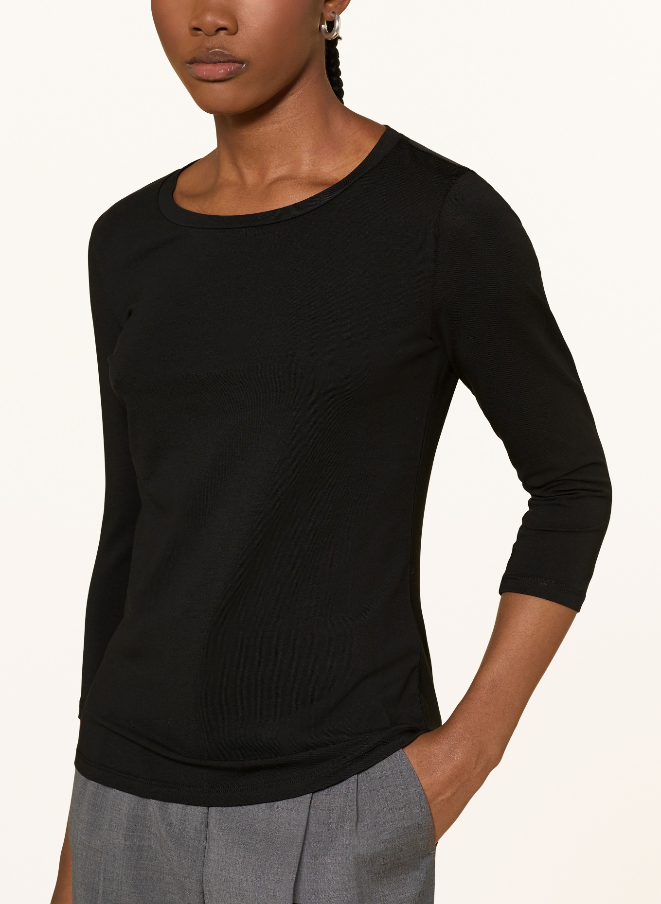 WEEKEND Max Mara Koszulka MULTIA z rękawem 3/4: CZARNY