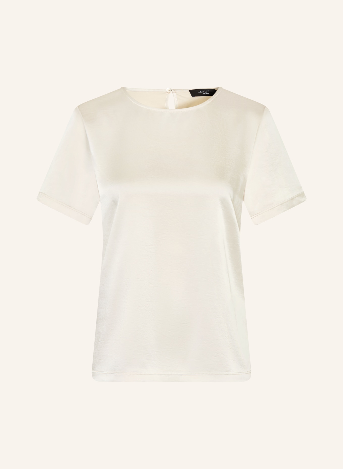 WEEKEND Max Mara Blusenshirt ZONA im Materialmix: ECRU
