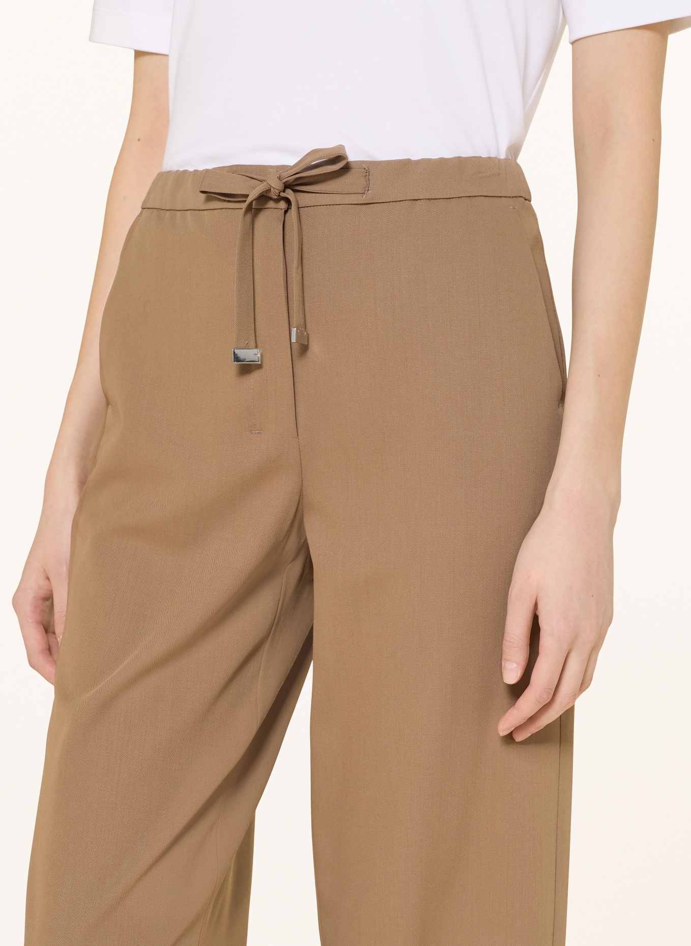 S Max Mara MARGENTA culottes: LIGHT BROWN