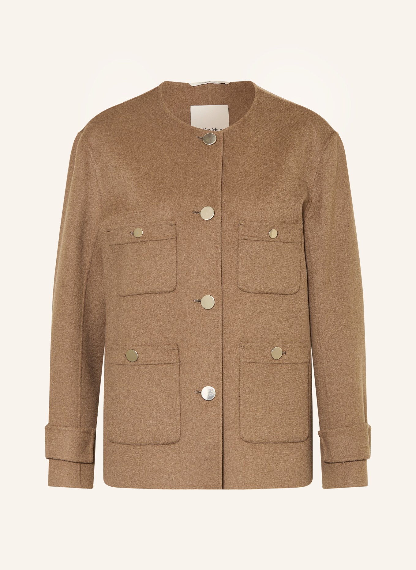 S Max Mara Cabanjacke: HELLBRAUN