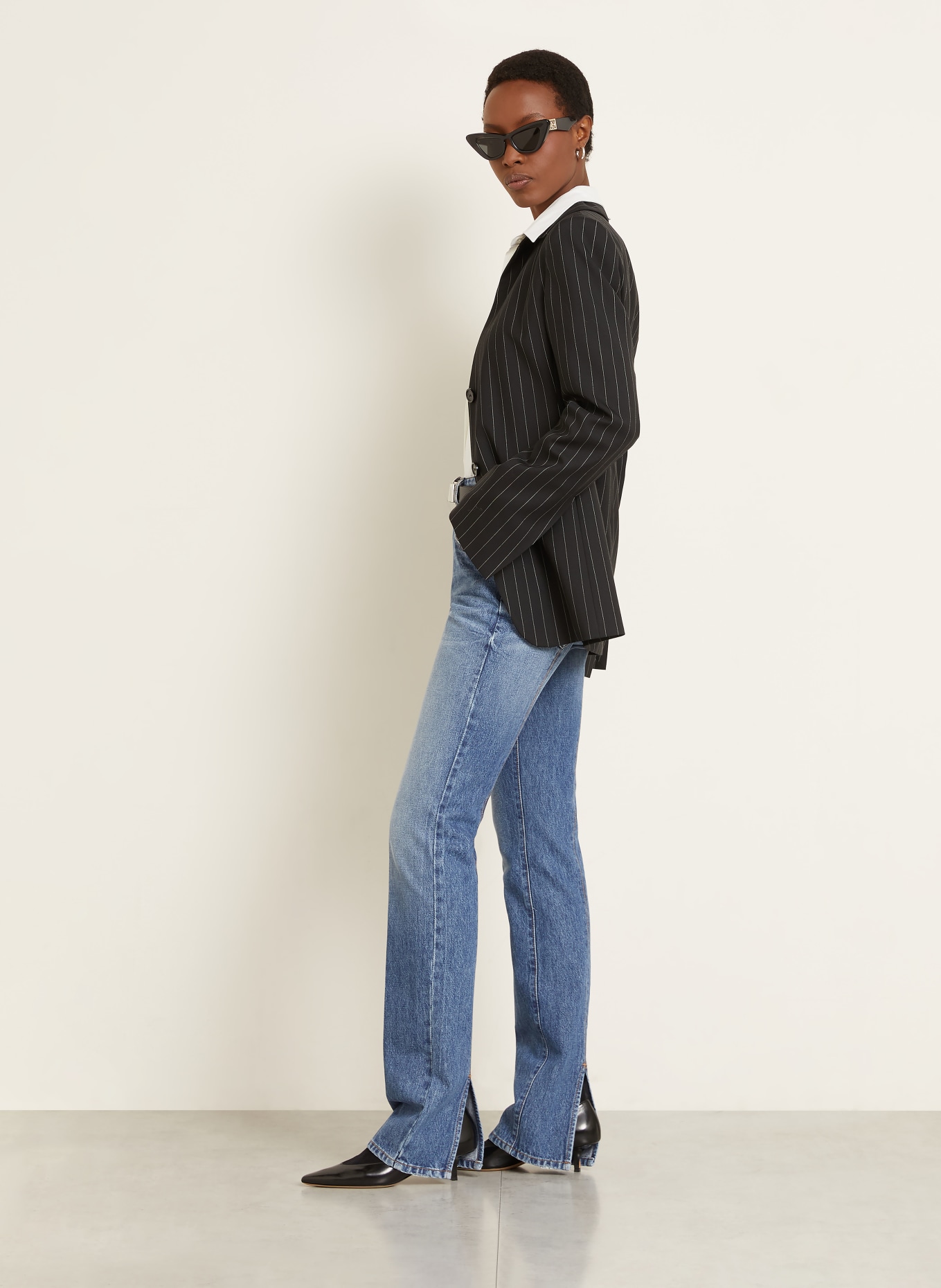 SPORTMAX Bootcut jeans SPDUDITORE Slim Fit: 005 MIDNIGHTBLUE