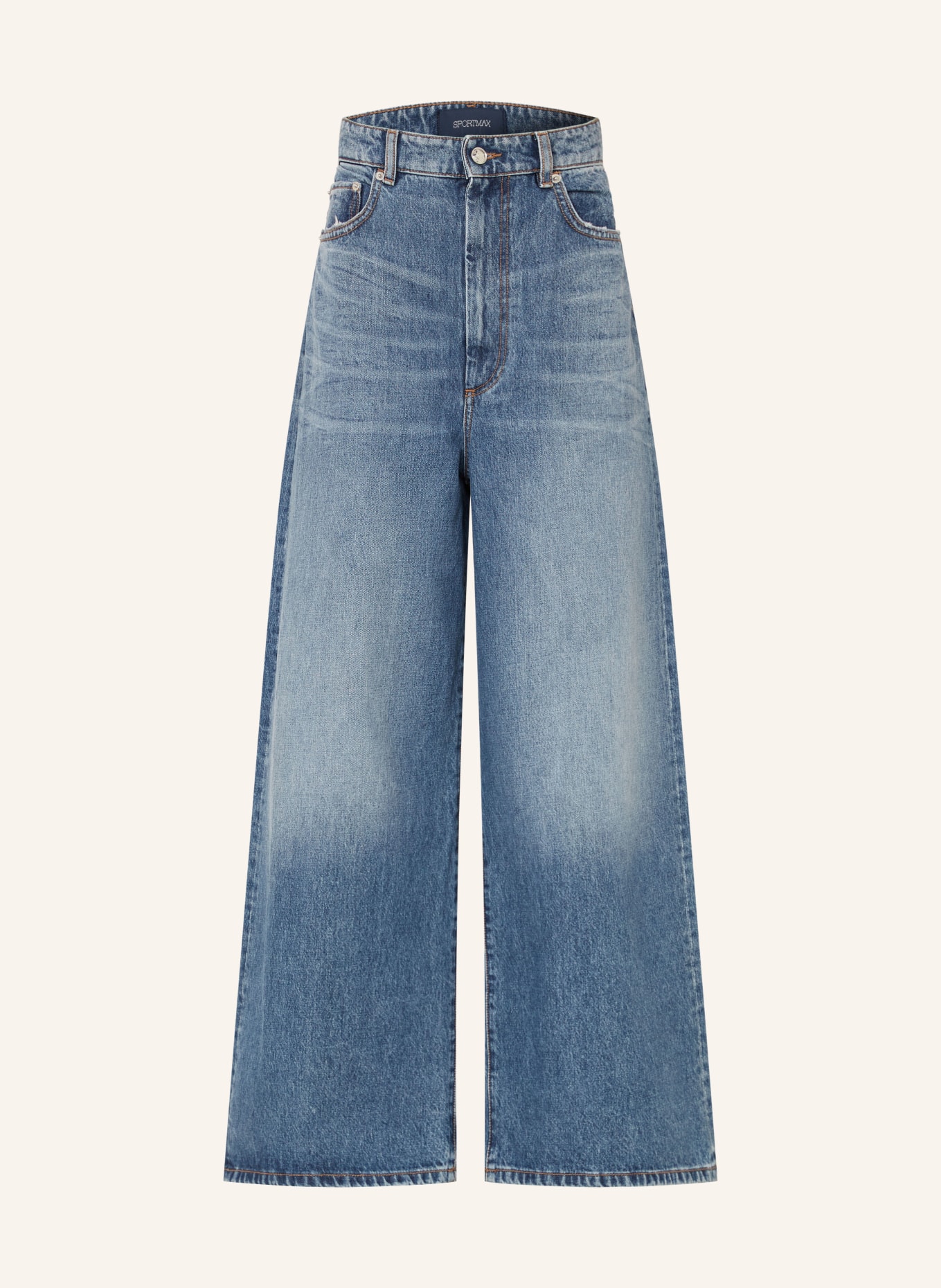 SPORTMAX Wide-leg jeans: 005 MIDNIGHTBLUE