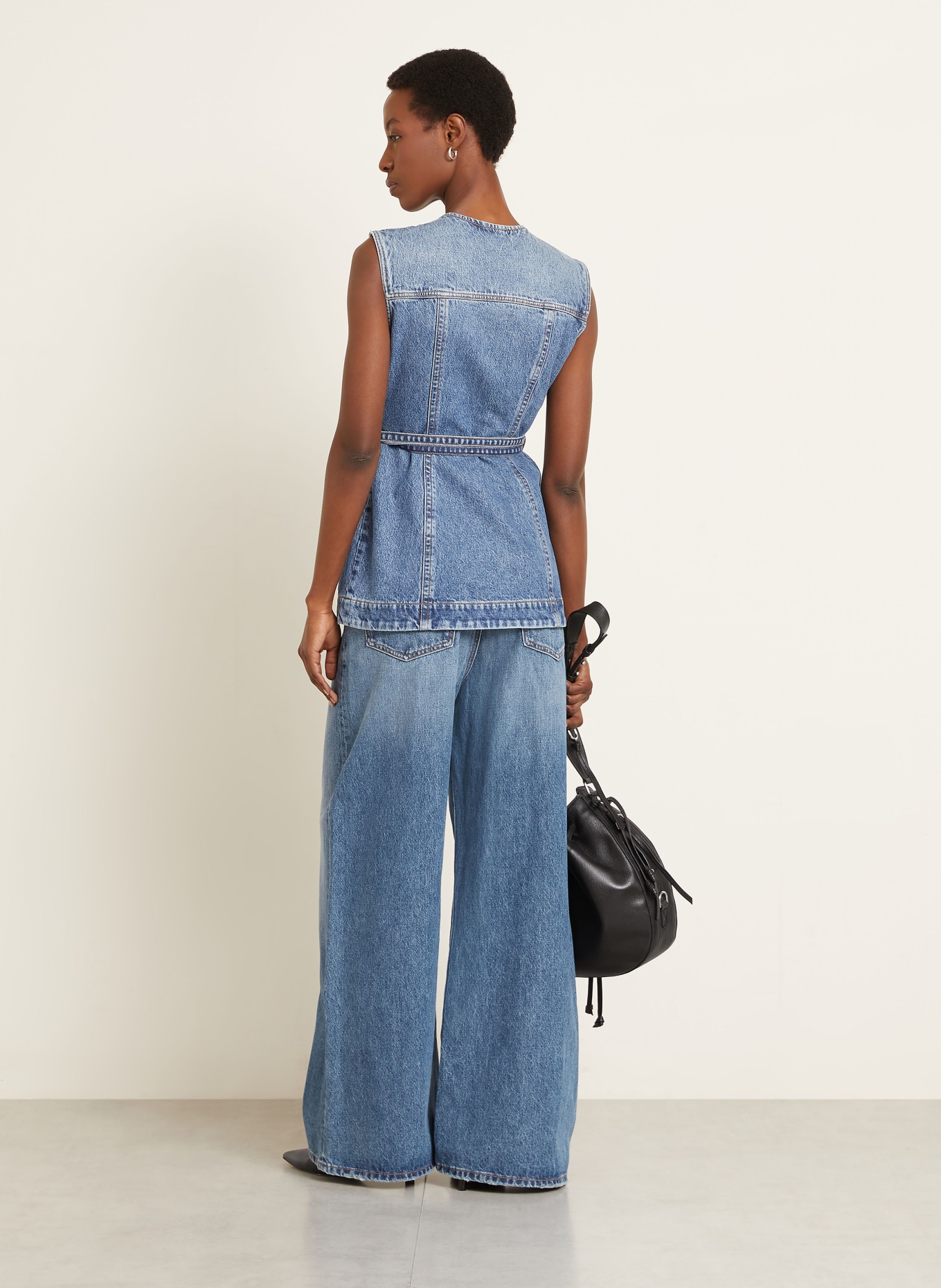 SPORTMAX Wide-leg jeans: 005 MIDNIGHTBLUE