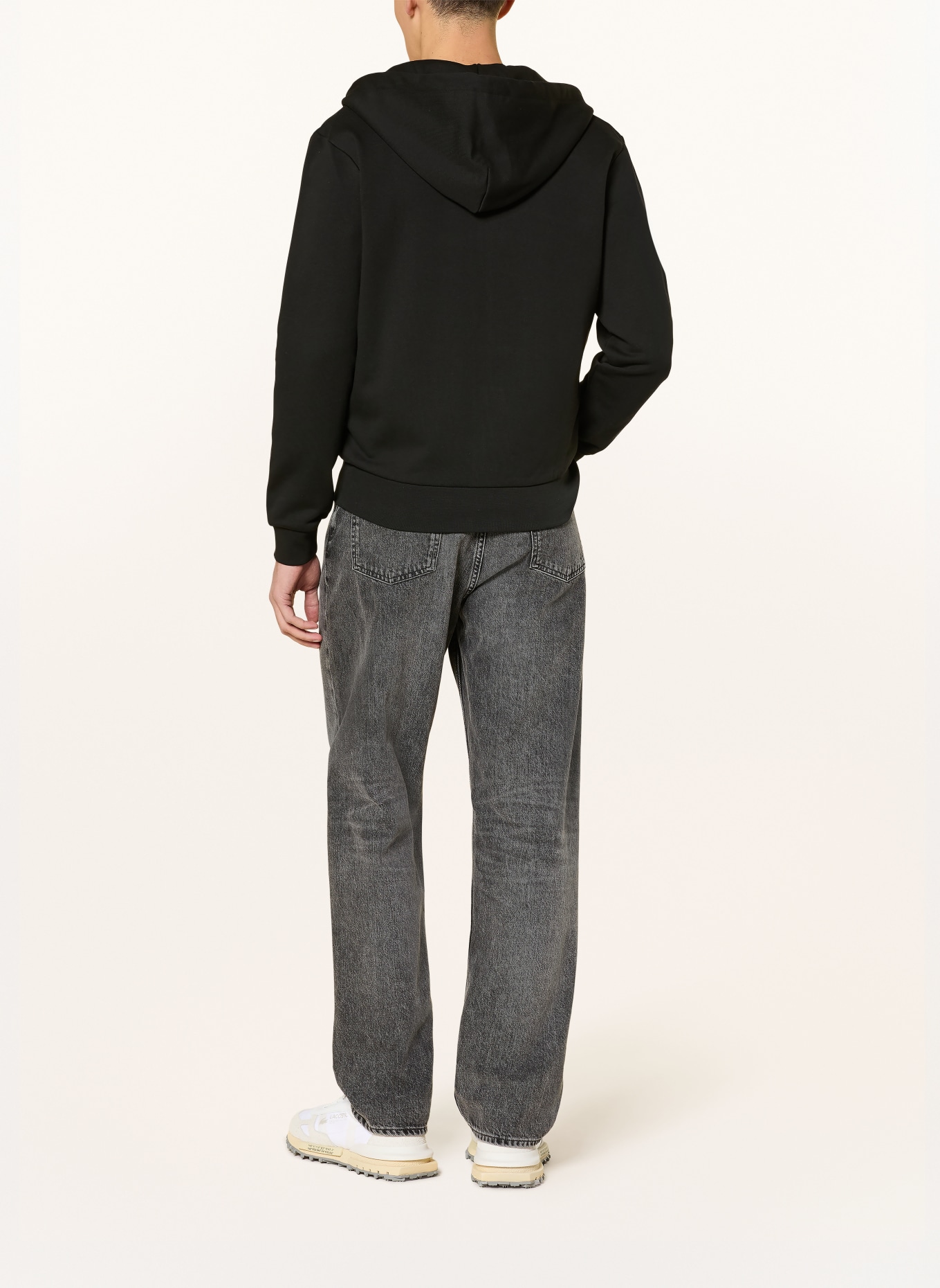 LACOSTE sweat jacket: DARK BLUE