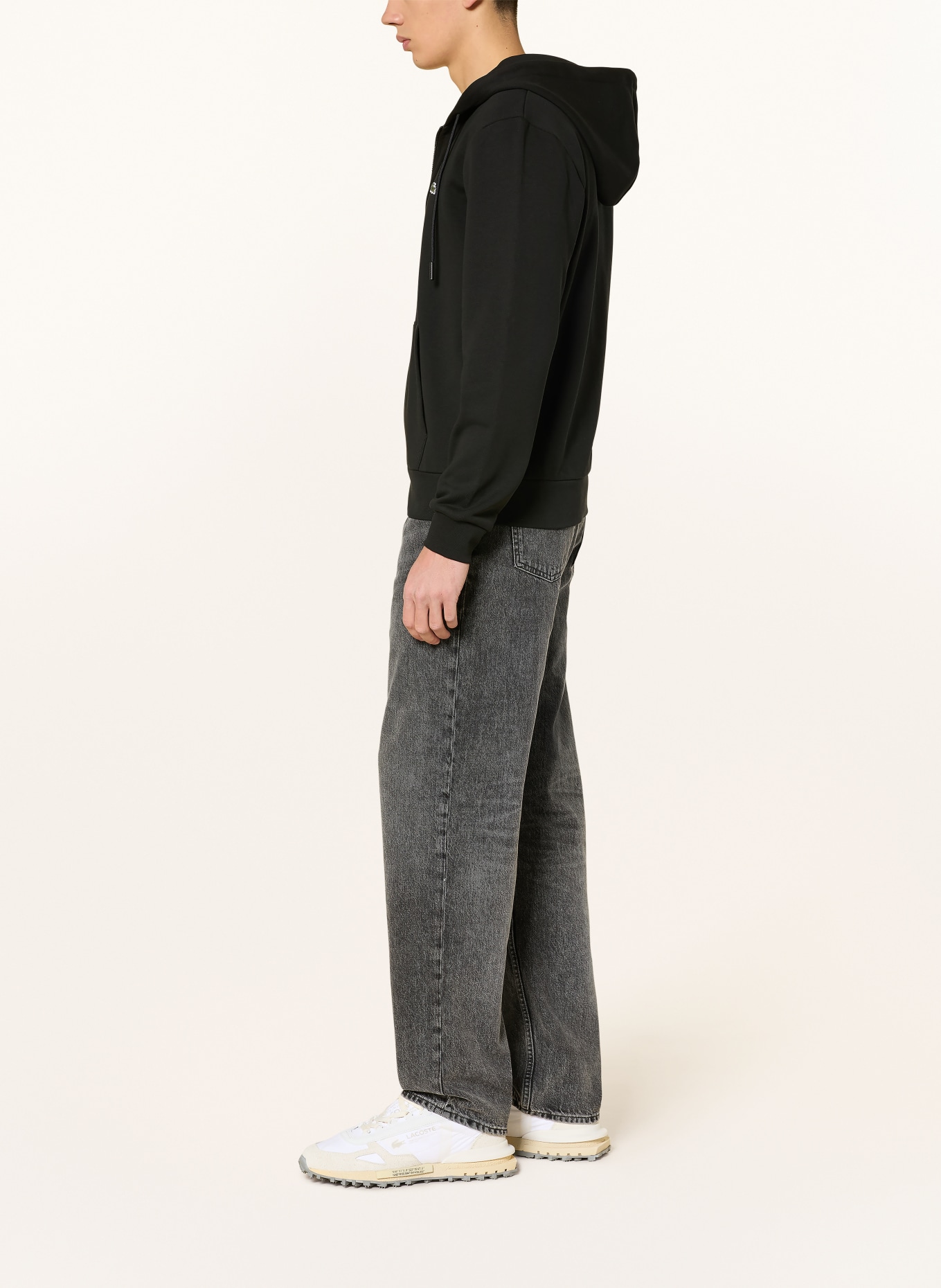 LACOSTE sweat jacket: DARK BLUE