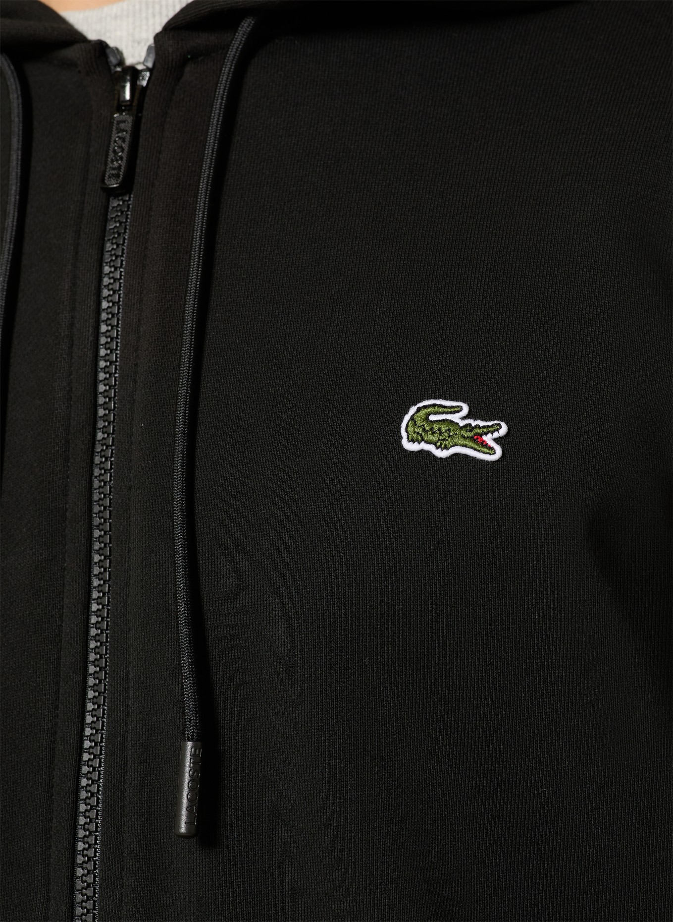 LACOSTE sweat jacket: DARK BLUE