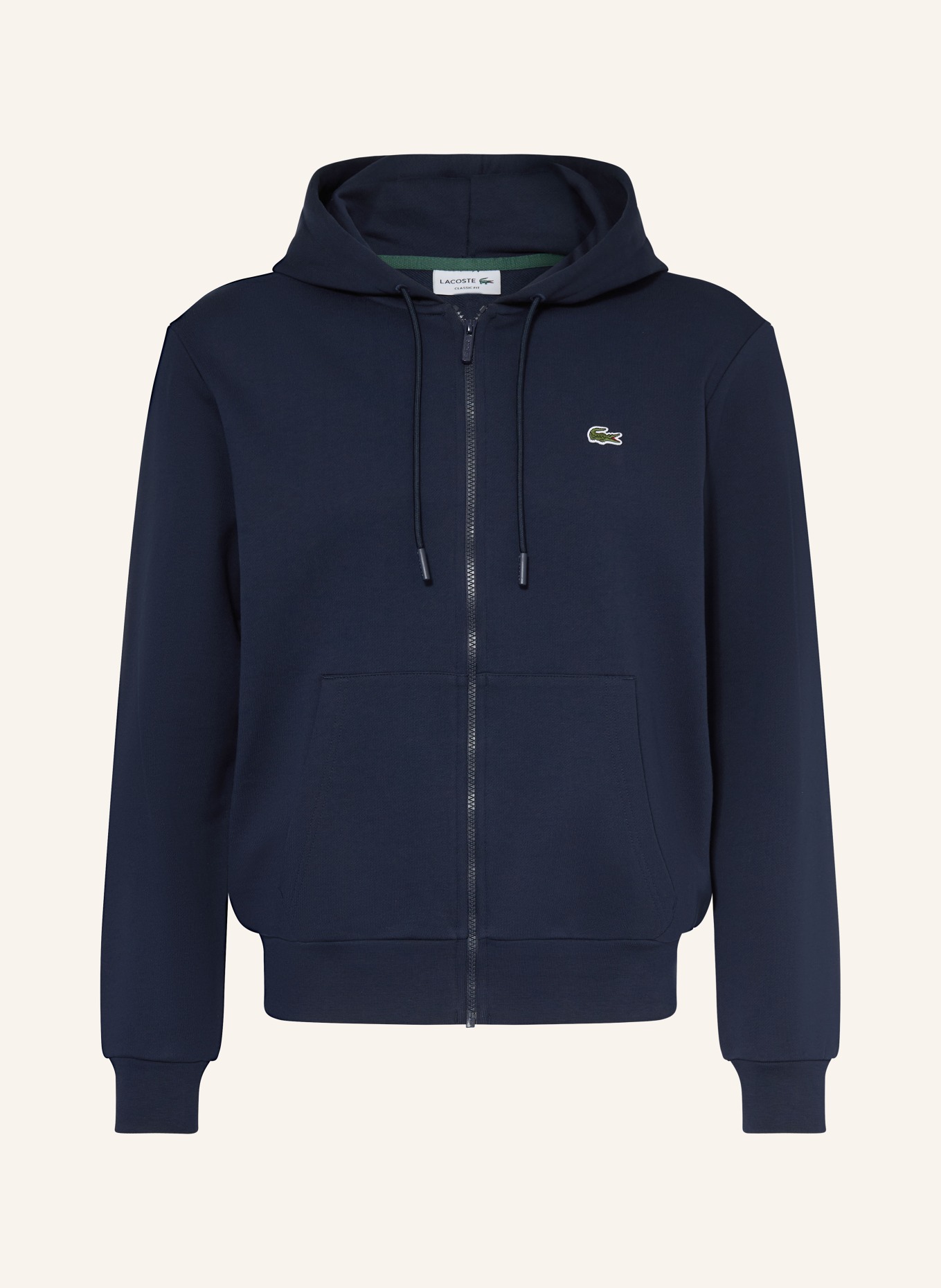 LACOSTE sweat jacket: DARK BLUE