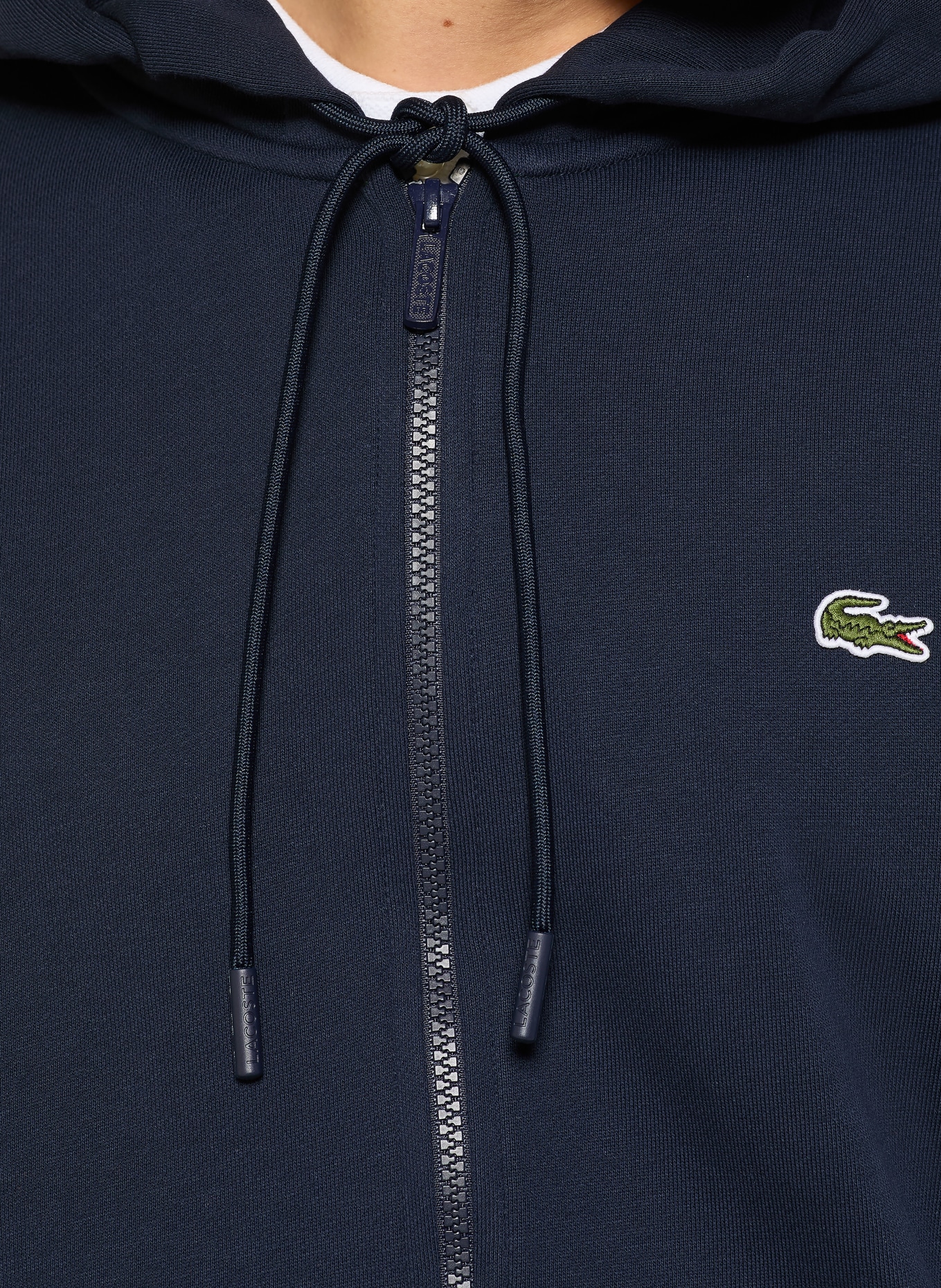 LACOSTE sweat jacket: DARK BLUE