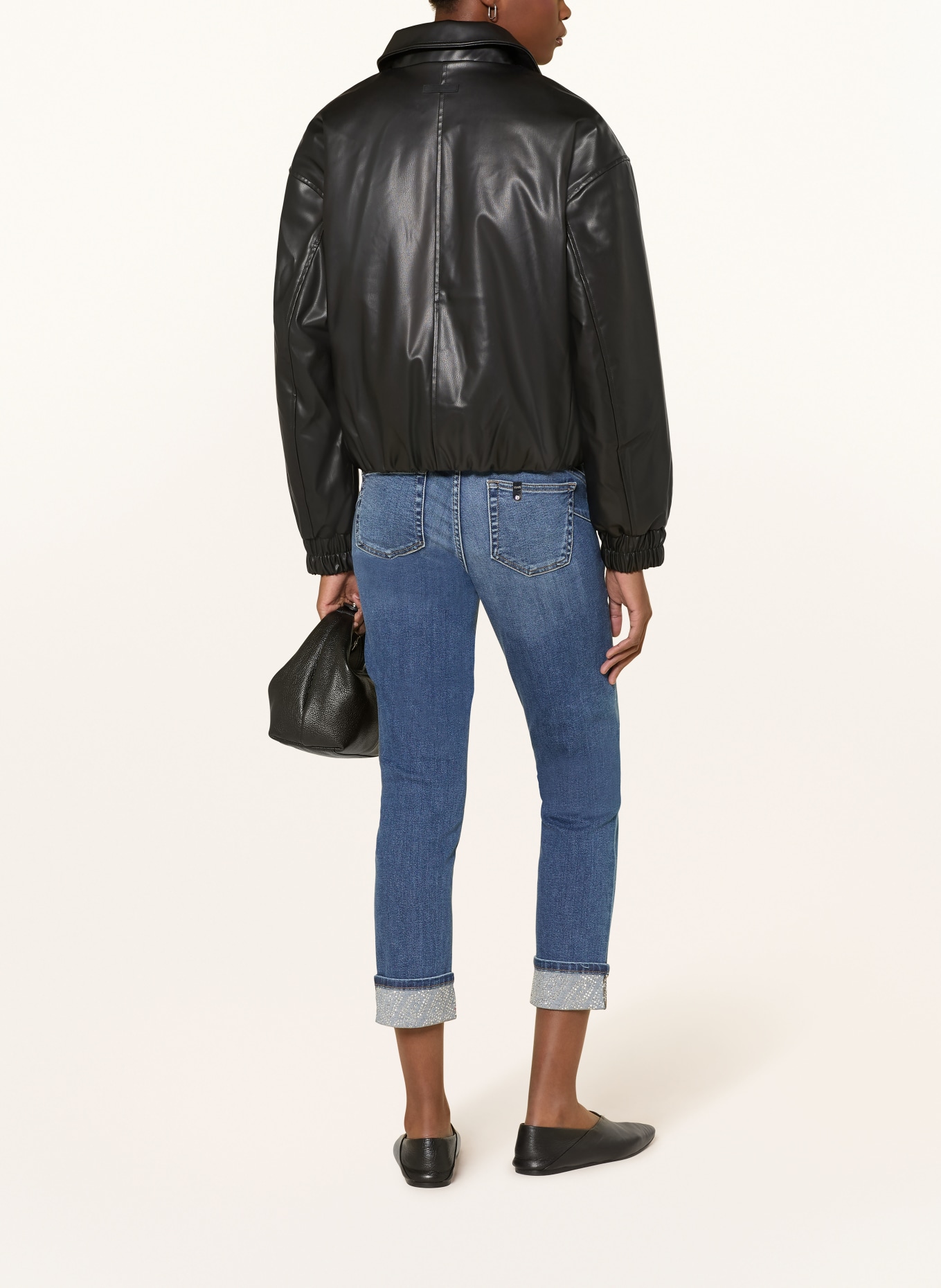 LIU JO Skinny jeans with gemstones: 78967 Den.Blu rocket lt.wa