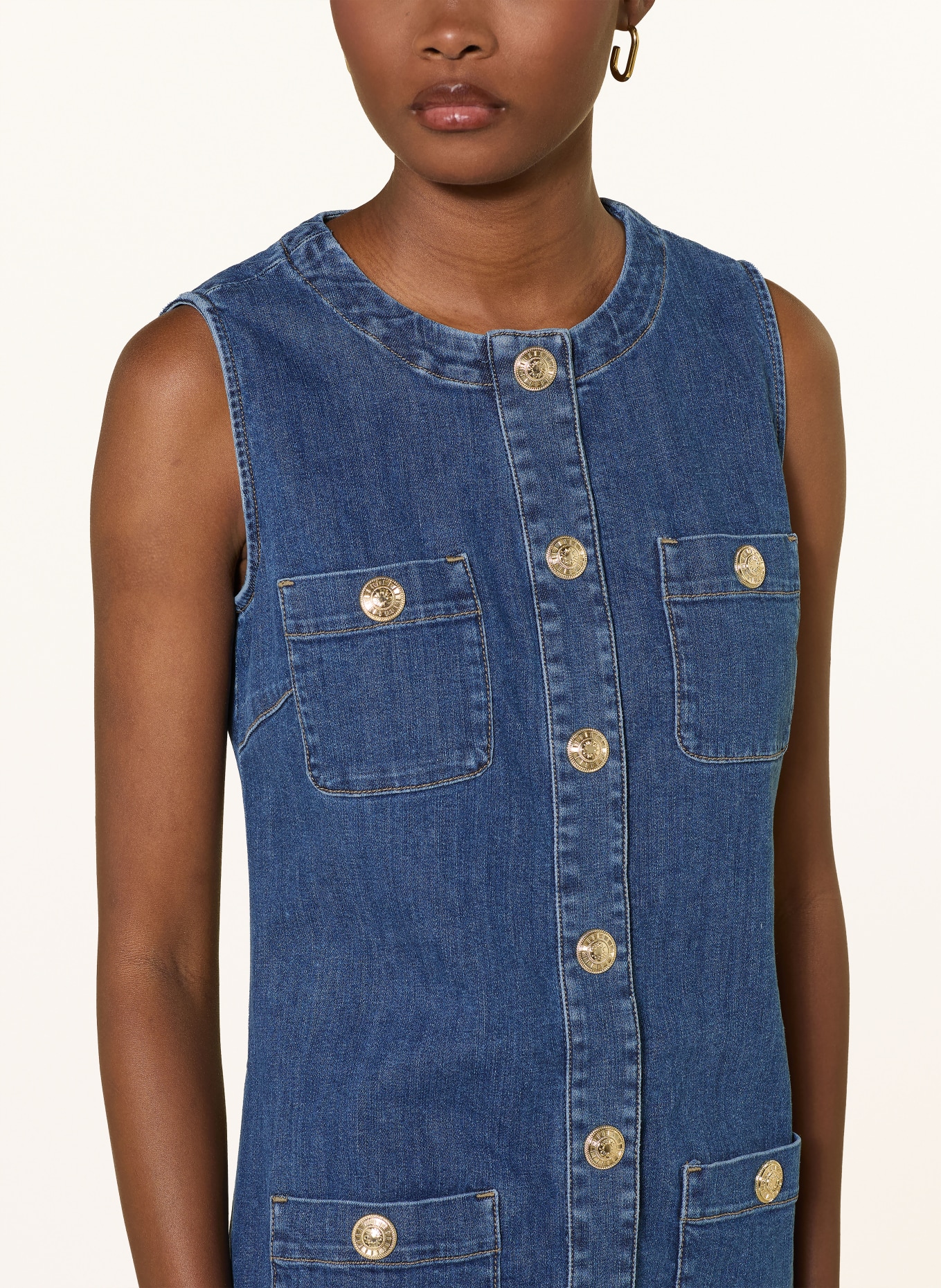 LIU JO denim dress: DARK BLUE