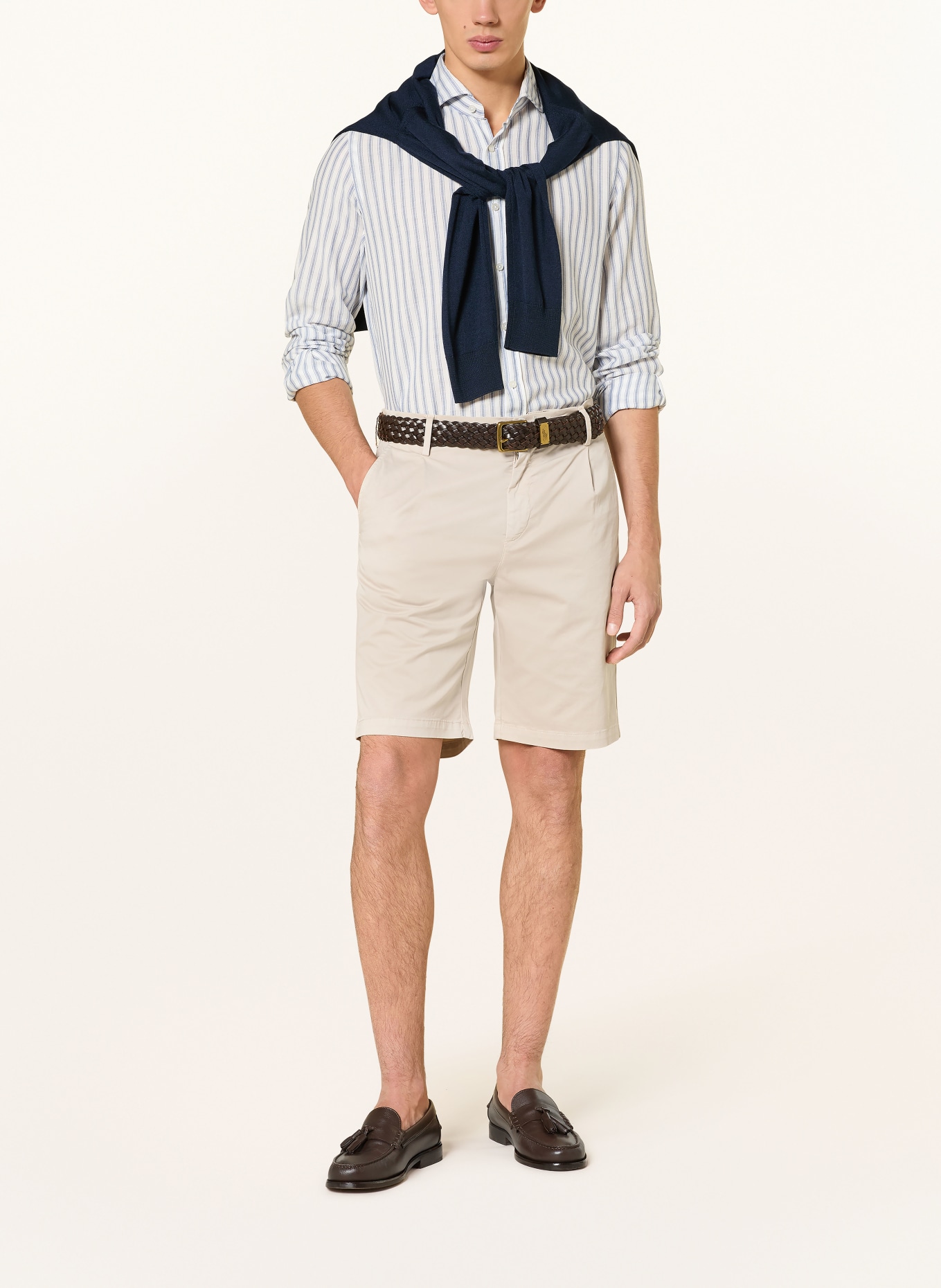 eleventy Regular fit chino shorts: BEIGE