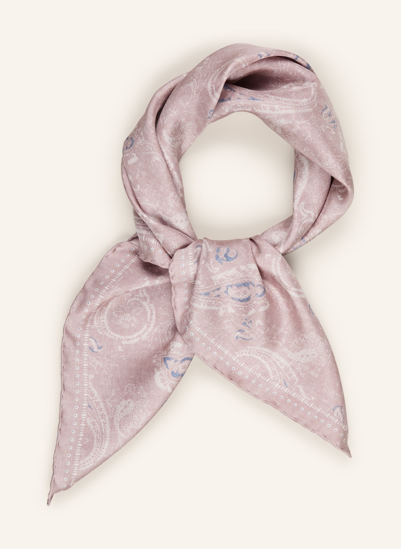 eleventy jedwabna chusta: JASNOFIOLETOWY / NIEBIESKI / BIAŁY