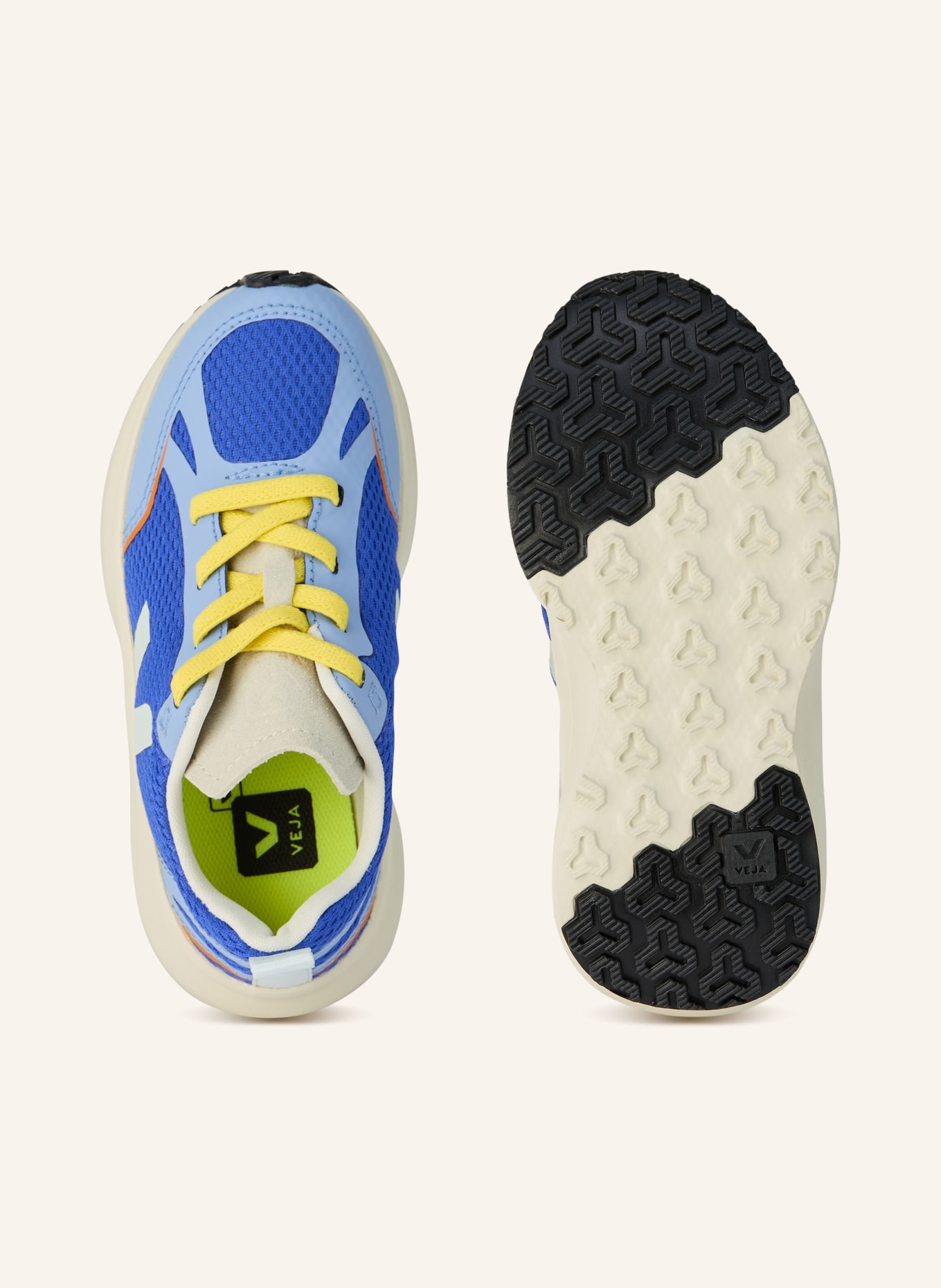 VEJA Sneaker CANARY: BLAU / GELB / HELLBLAU