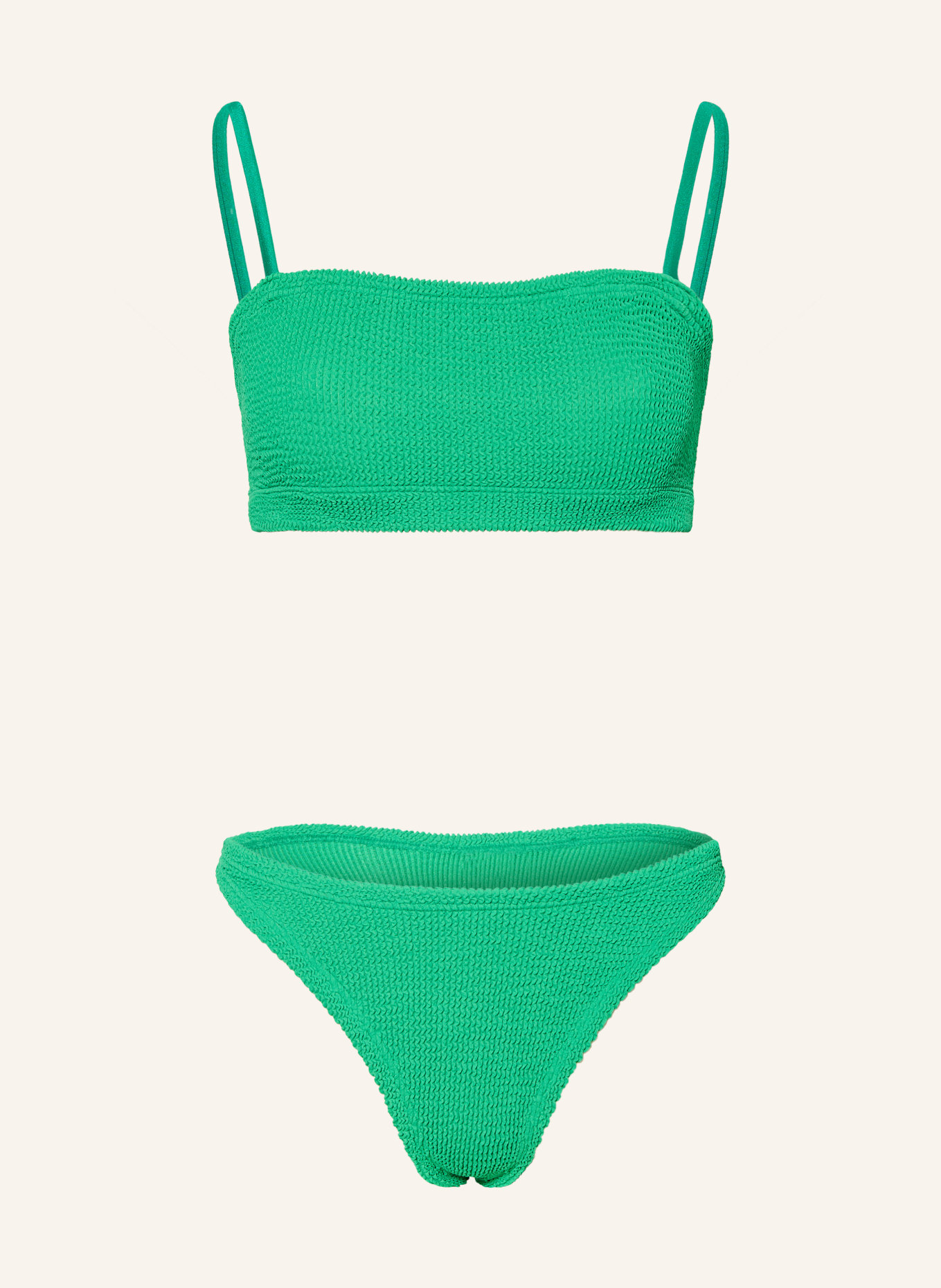 Hunza G bustier bikini: GREEN