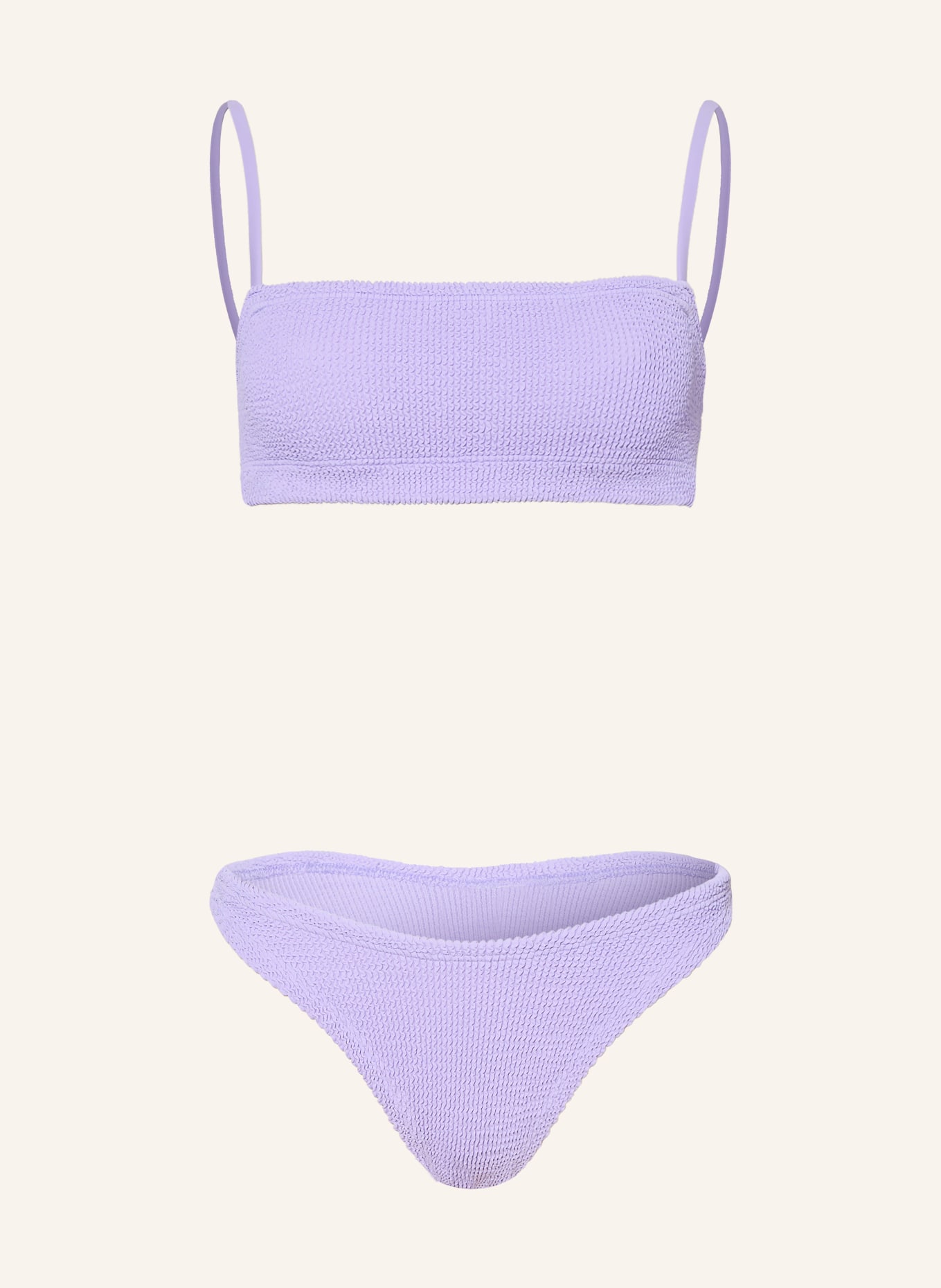 Hunza G bustier bikini: LIGHT PURPLE