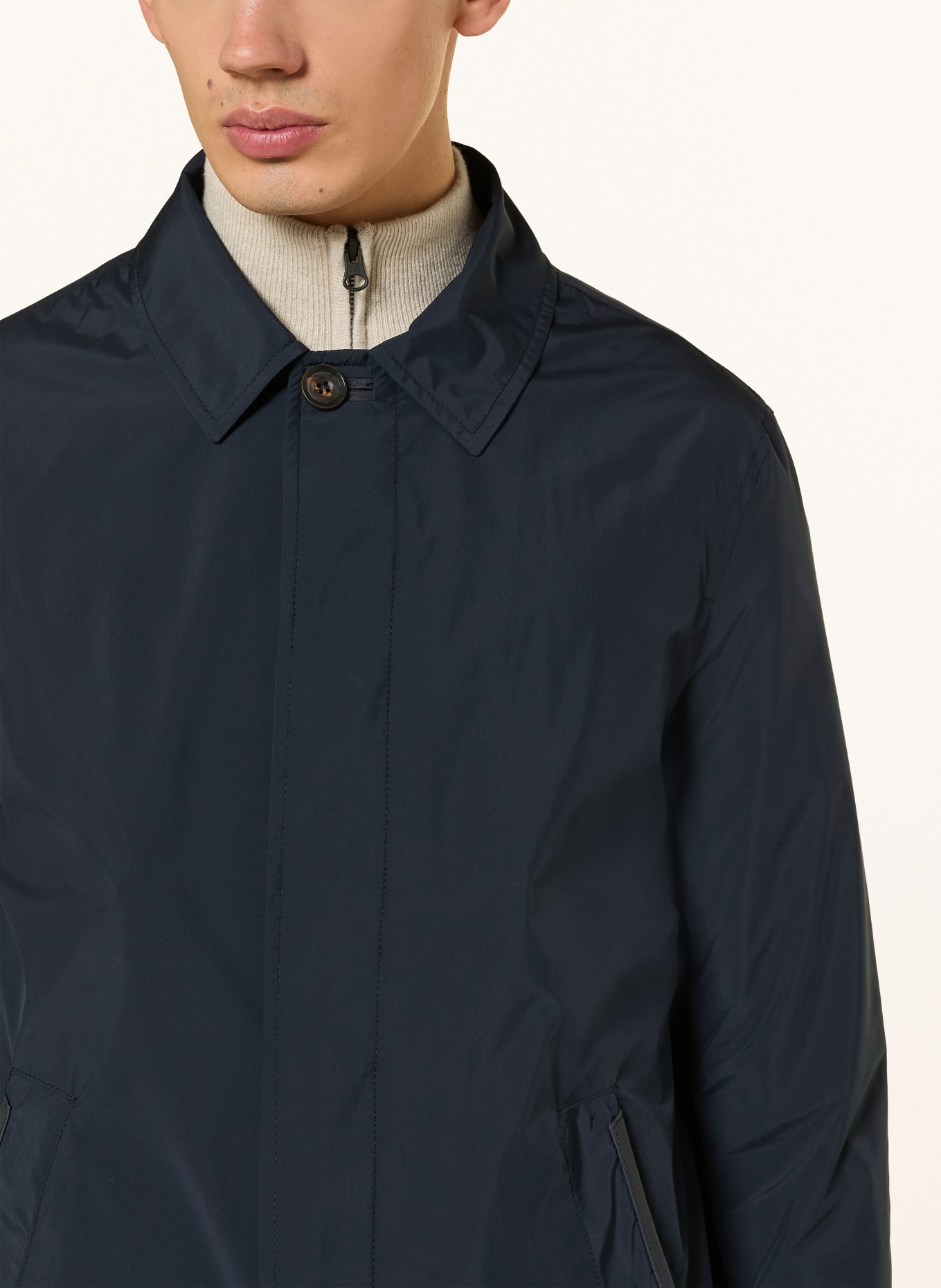 CORNELIANI rain jacket: DARK BLUE