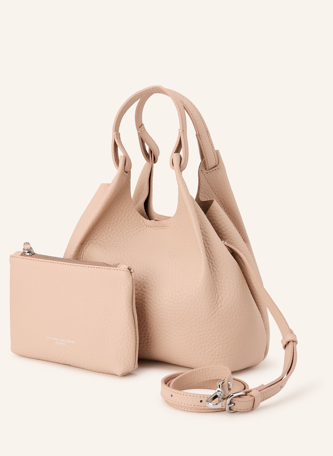 GIANNI CHIARINI Umhängetasche DUA MEDIUM mit Pouch: ROSÉ