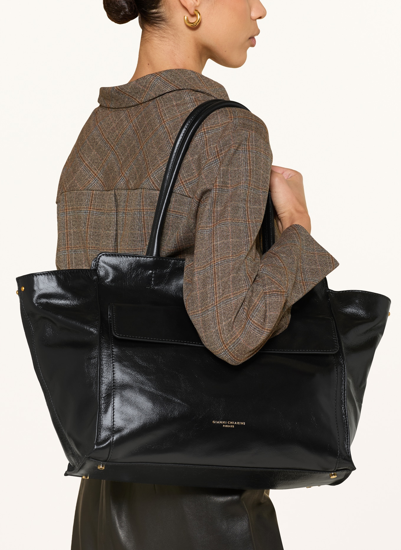 GIANNI CHIARINI Shopper CHER: BLACK