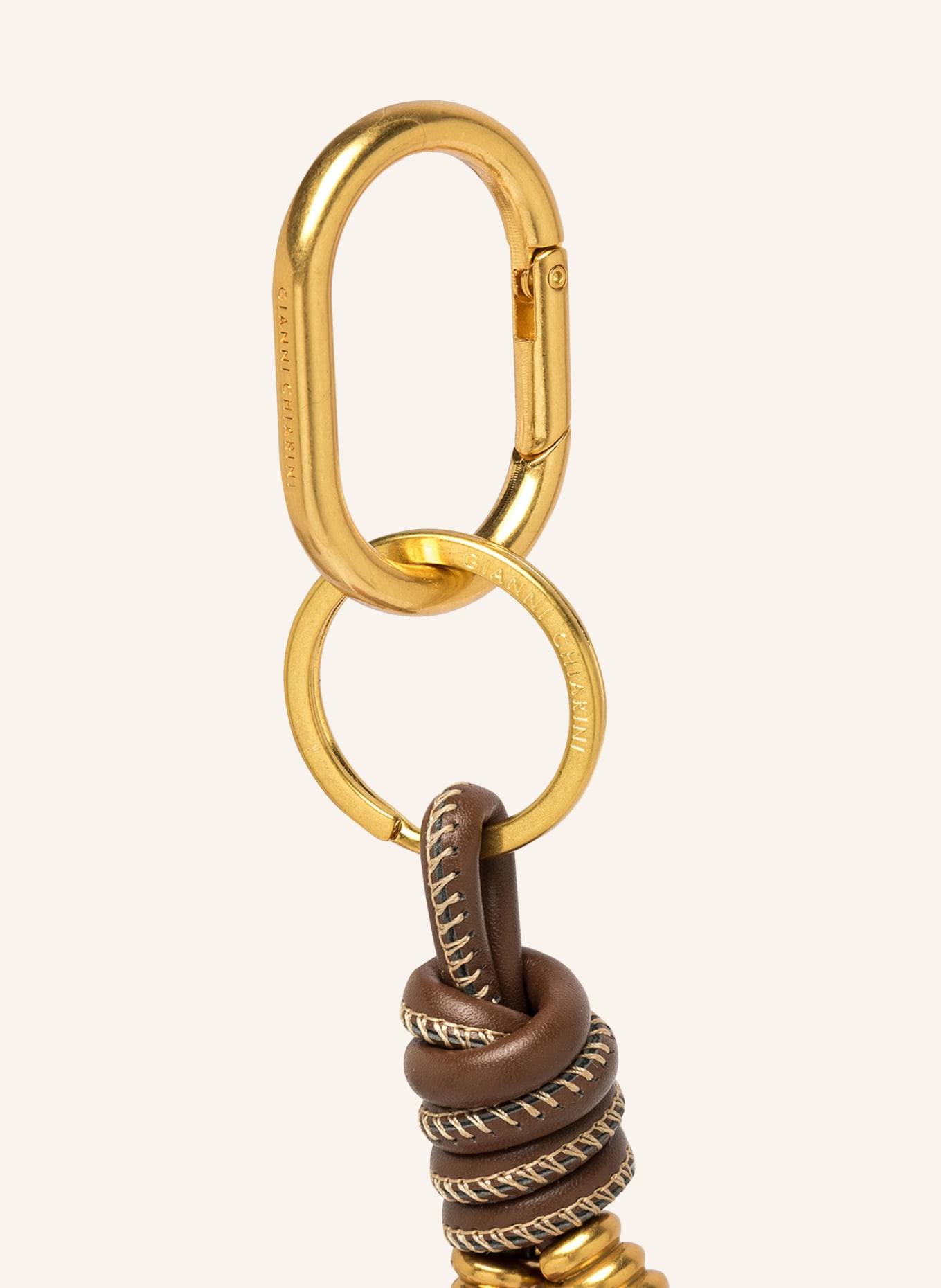 GIANNI CHIARINI Pocket FLOWER: FUCHSIA / GOLD / BROWN