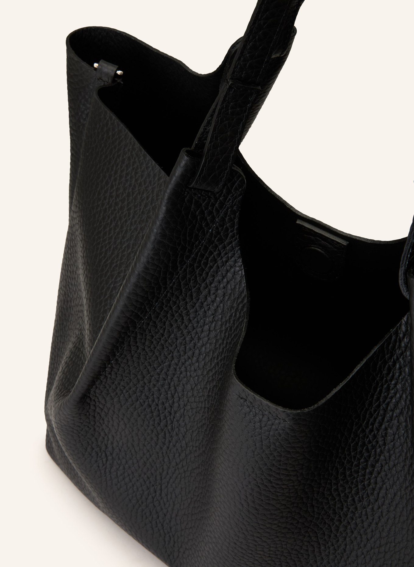 GIANNI CHIARINI Shopper DUA XL mit Pouch: SCHWARZ