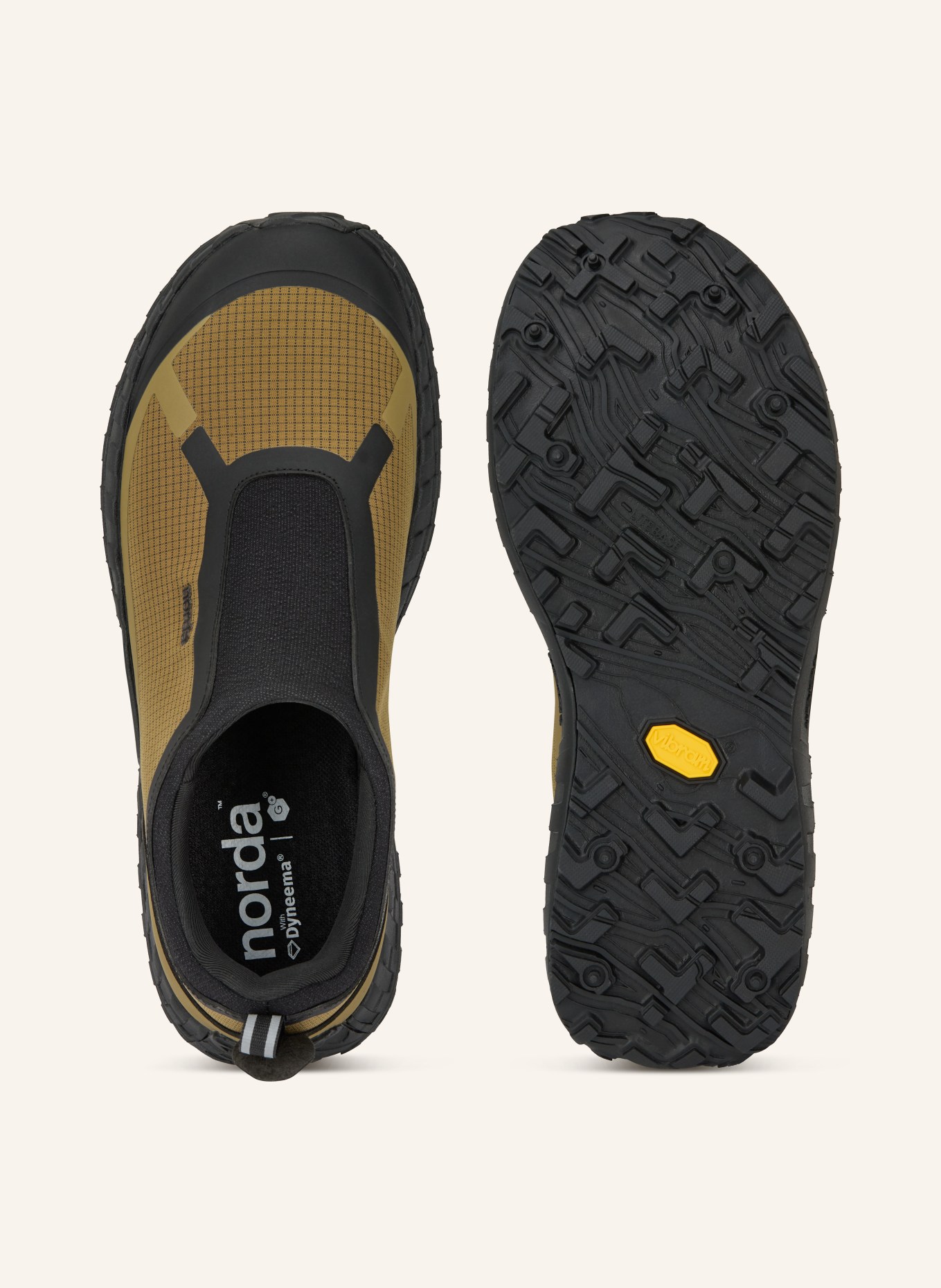 norda Boty na trailový běh 003 G+: KHAKI / ČERNÁ