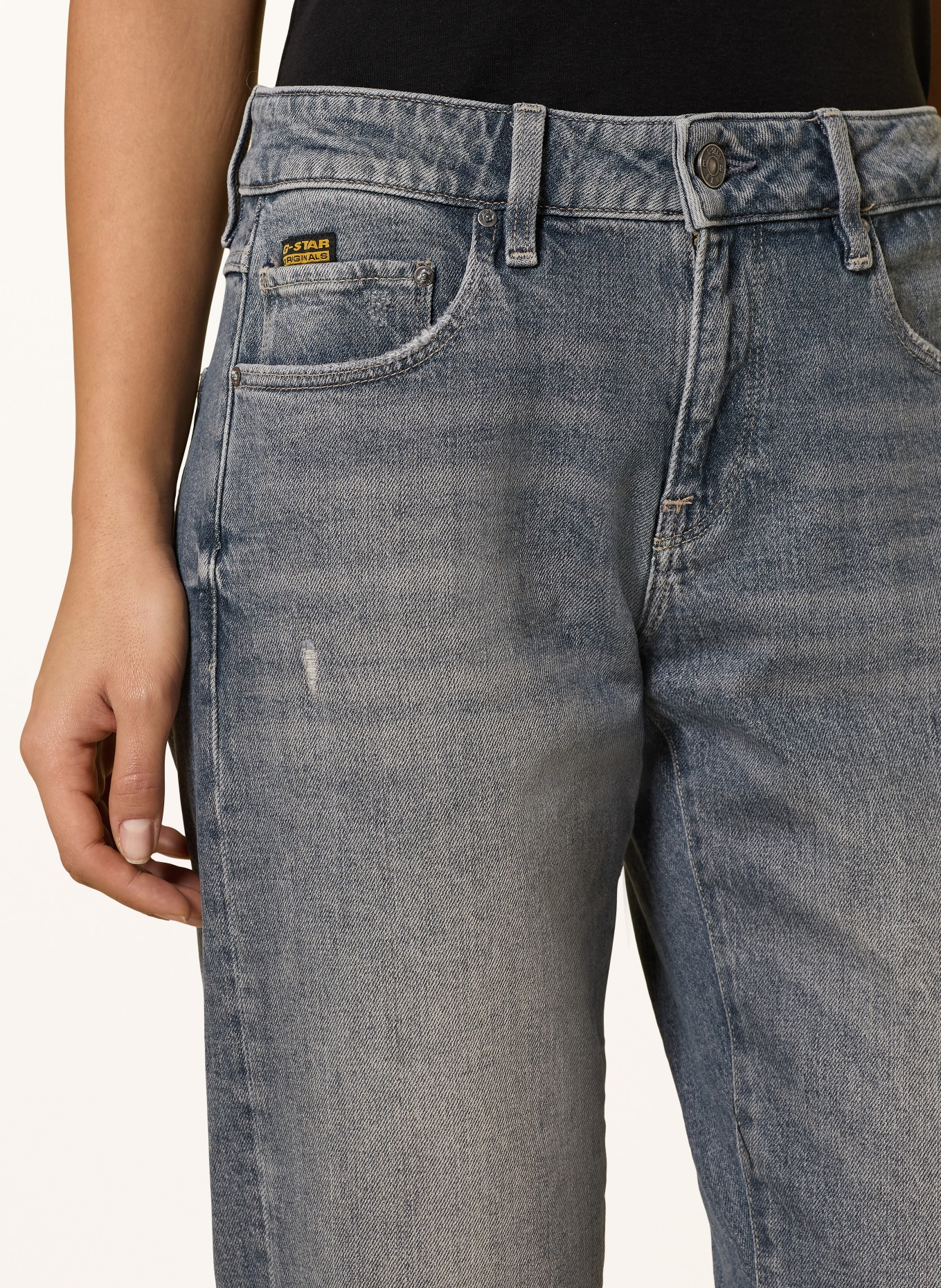 G-Star Boyfriend Jeans KATE: H784 worn in electric blue destroyed