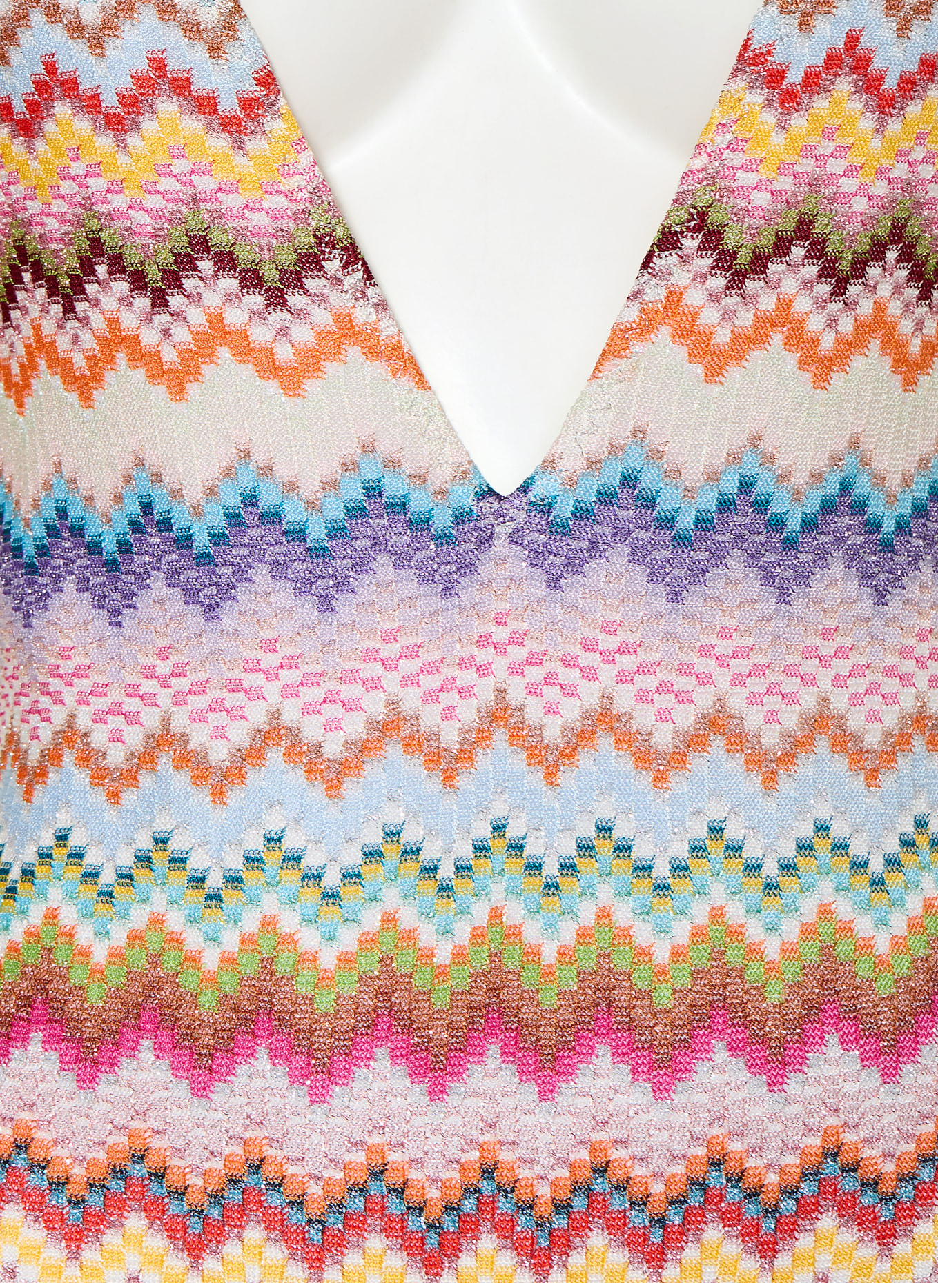 MISSONI Swimsuit with glitter thread: PINK / TURQUOISE / LIGHT BLUE