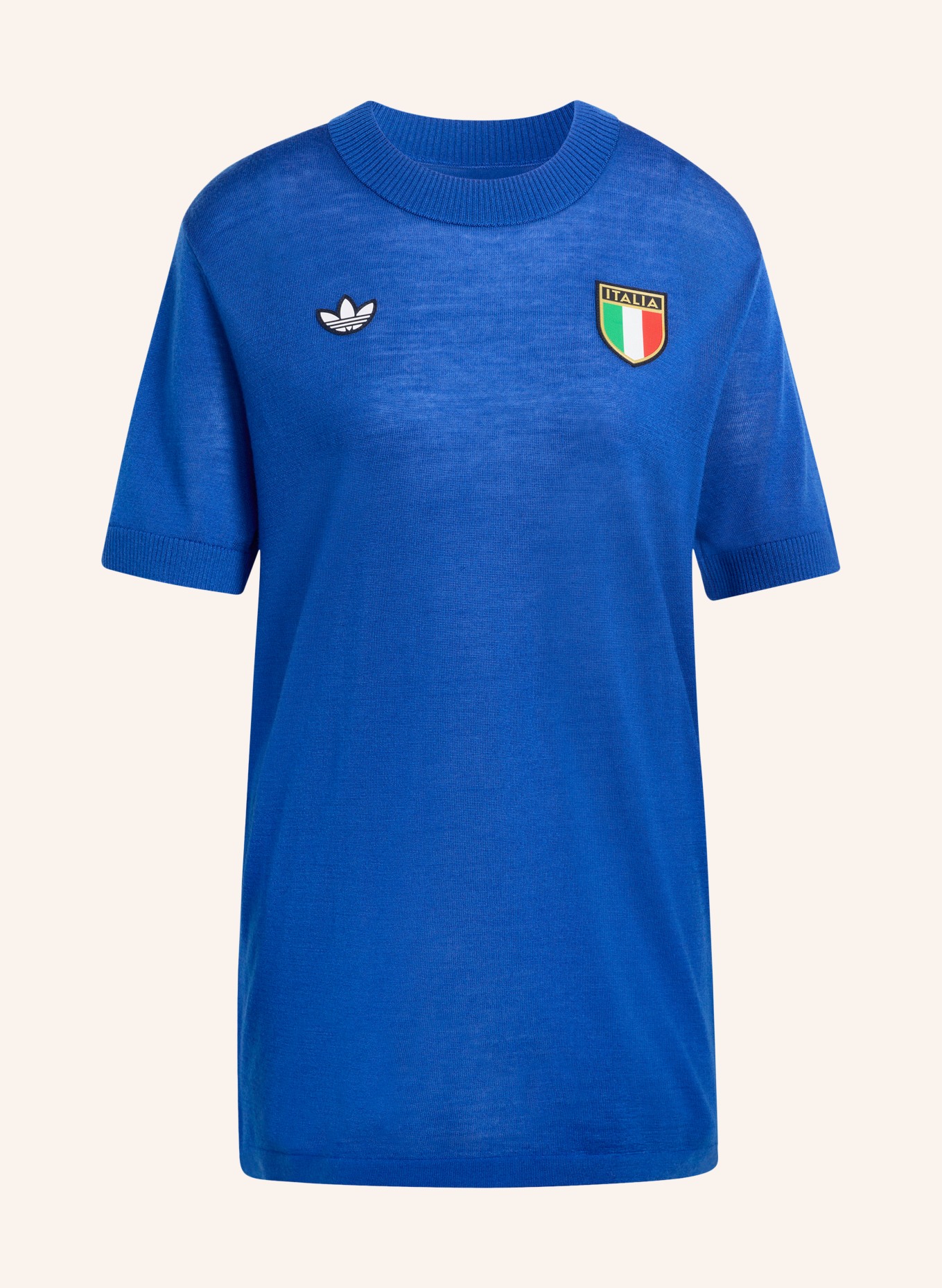 adidas Pull en maille ITALIE 70S: BLEU
