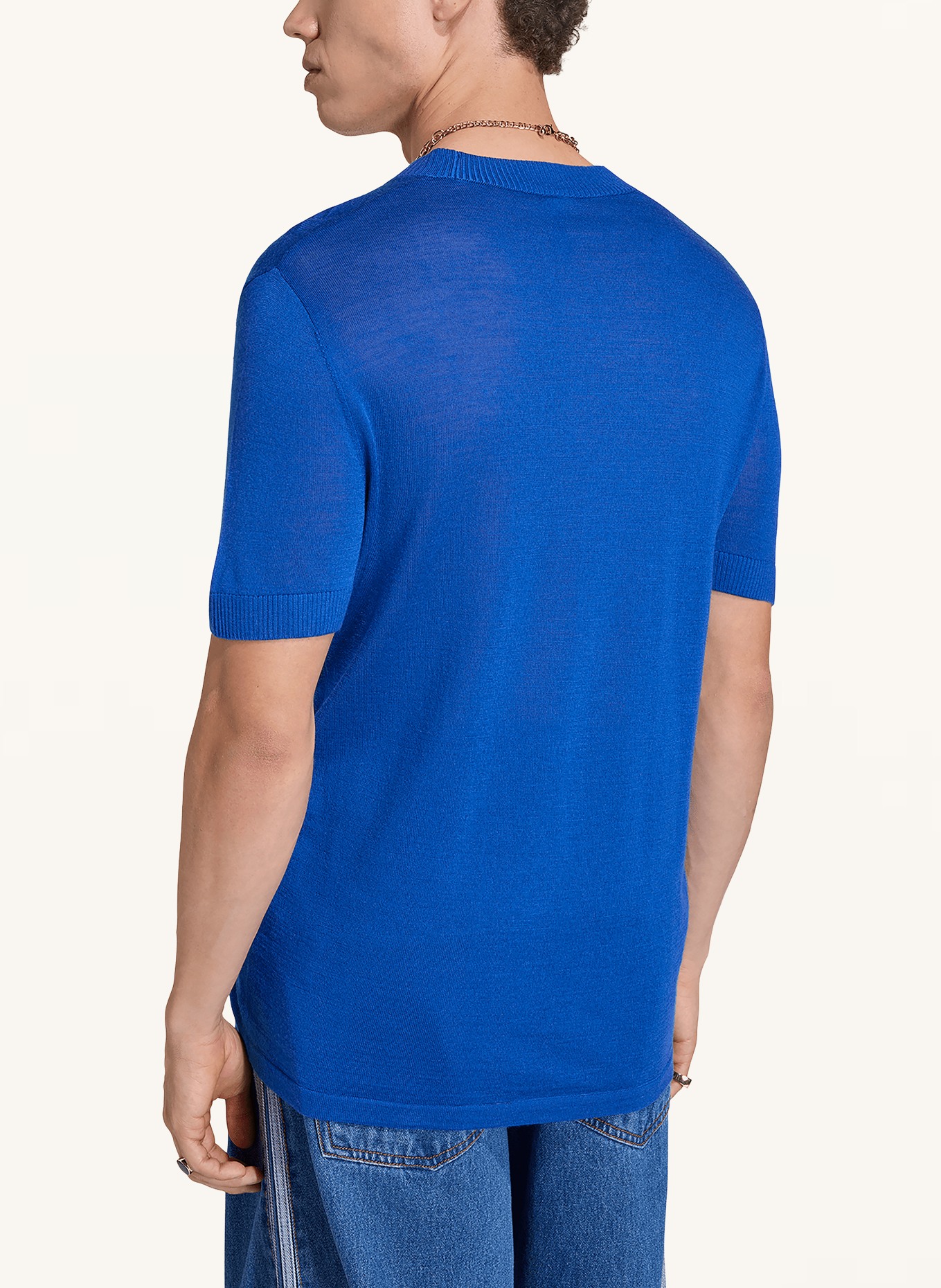 adidas Pull en maille ITALIE 70S: BLEU