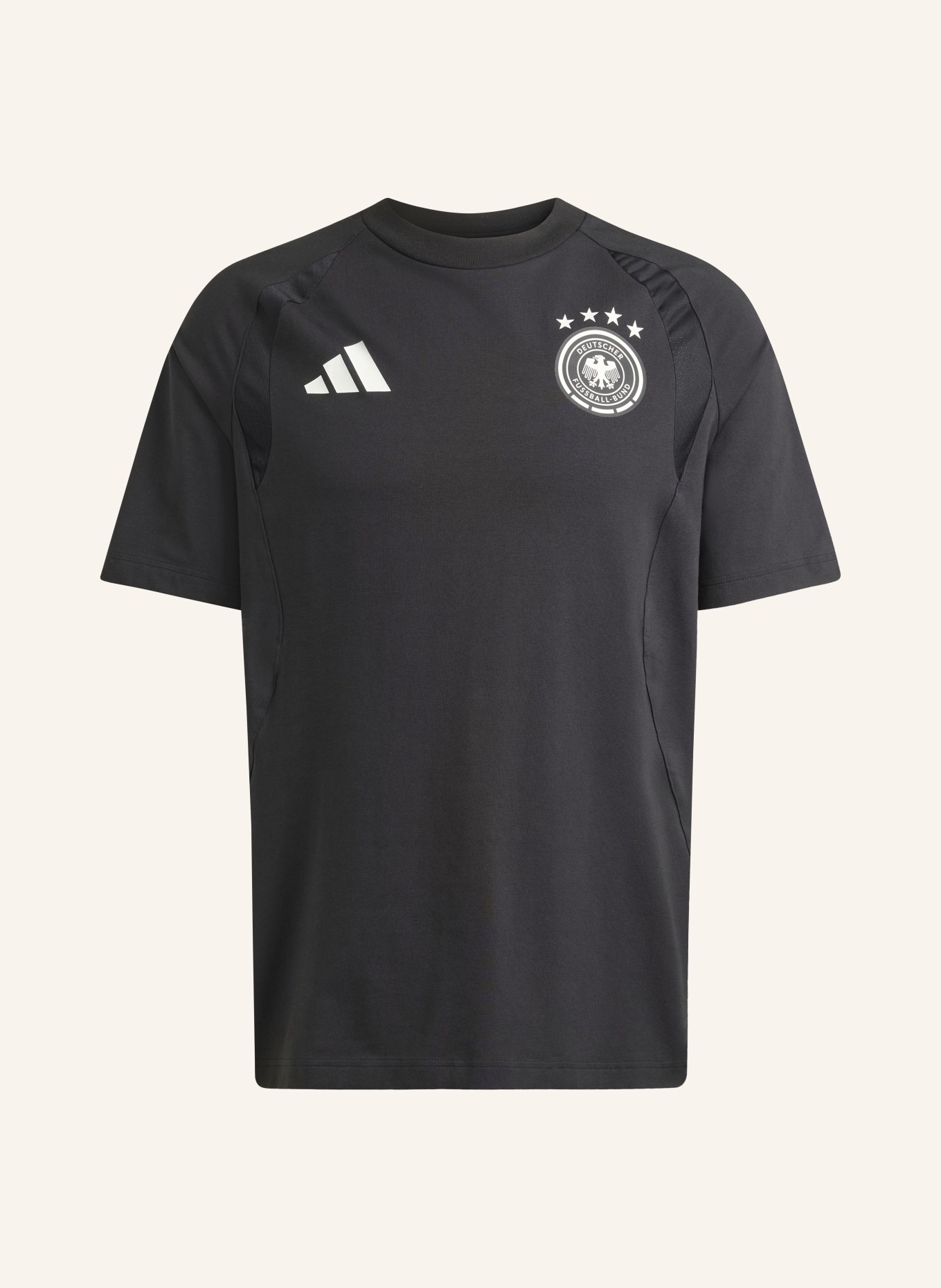 adidas Tričko DEUTSCHLAND TIRO TRAVEL: ČERNÁ