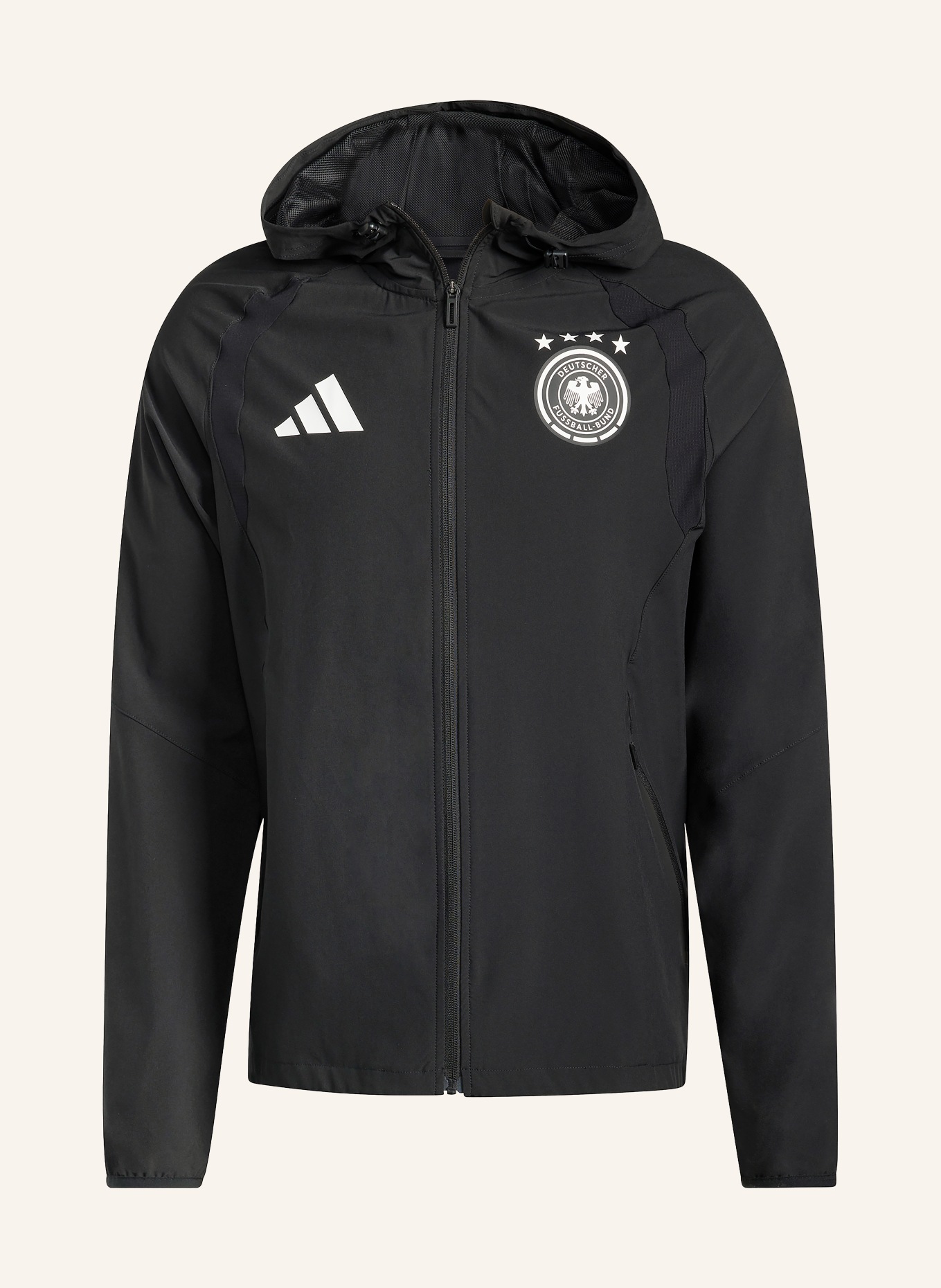 adidas Funktionsjacke DEUTSCHLAND TIRO TRAVEL: SCHWARZ
